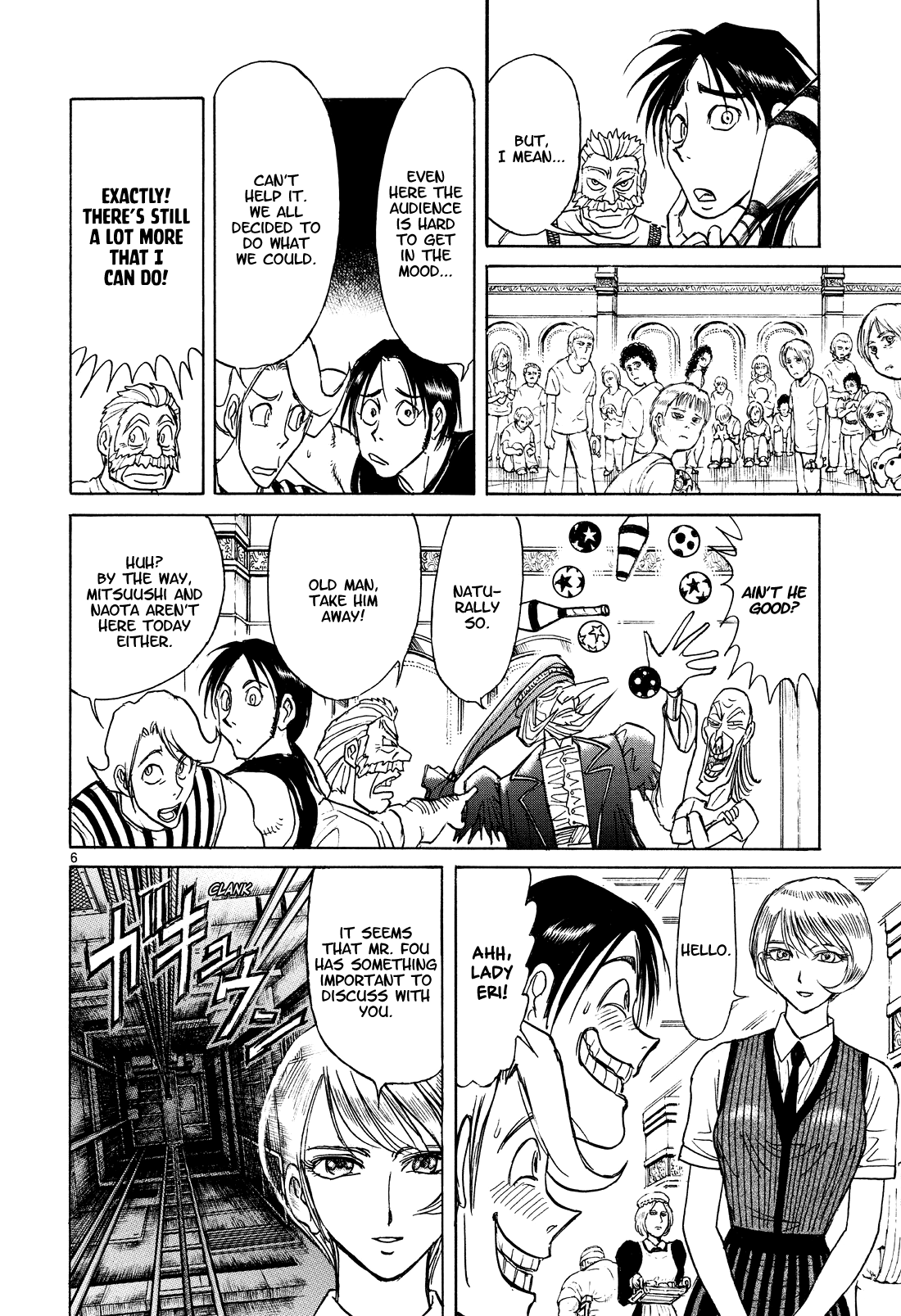 Karakuri Circus Chapter 398 page 6 - Chapter 398: Deus Ex Machina - Act 65 - Fou's Plan