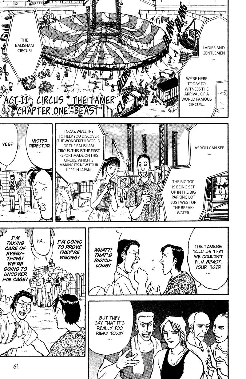 Karakuri Circus Chapter 40 page 1 - Chapter 40: Beast - Act 3: Circus * The Tamer