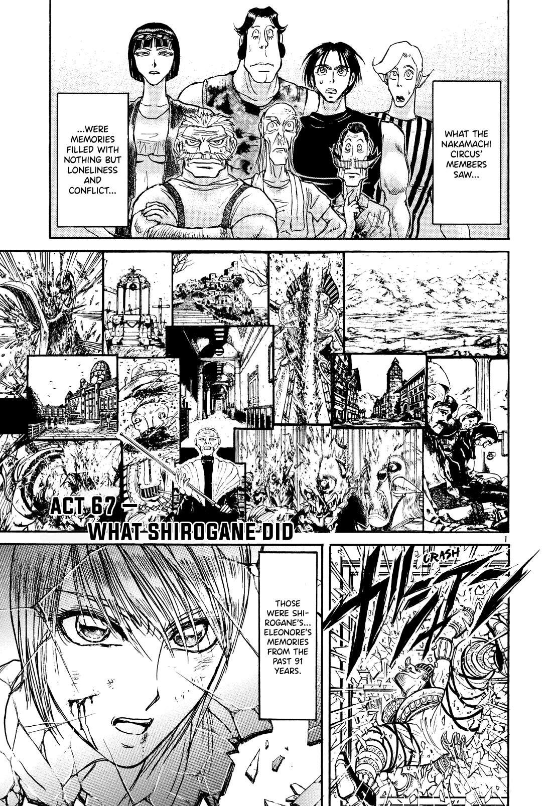 Karakuri Circus Chapter 400 page 1 - Chapter 400: Deus Ex Machina - Act 67 - What Shirogane Did