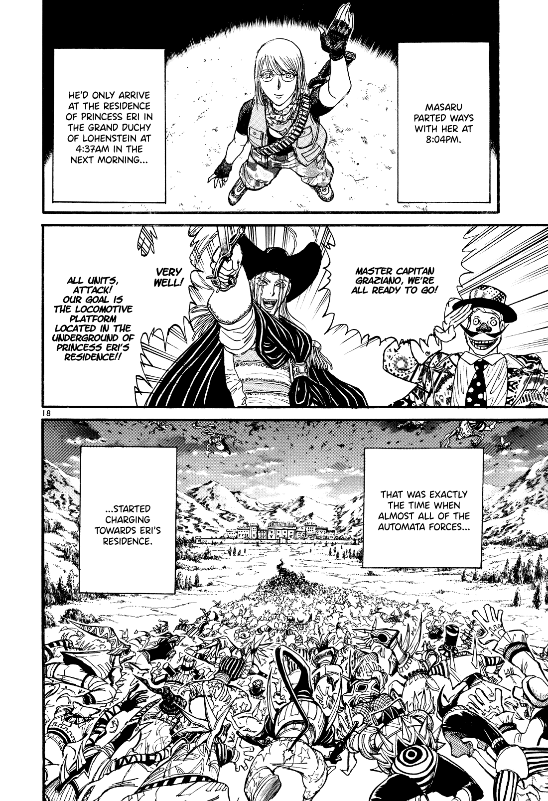 Karakuri Circus Chapter 402 page 18 - Chapter 402: Deus Ex Machina - Act 69 - The Night Before Departure