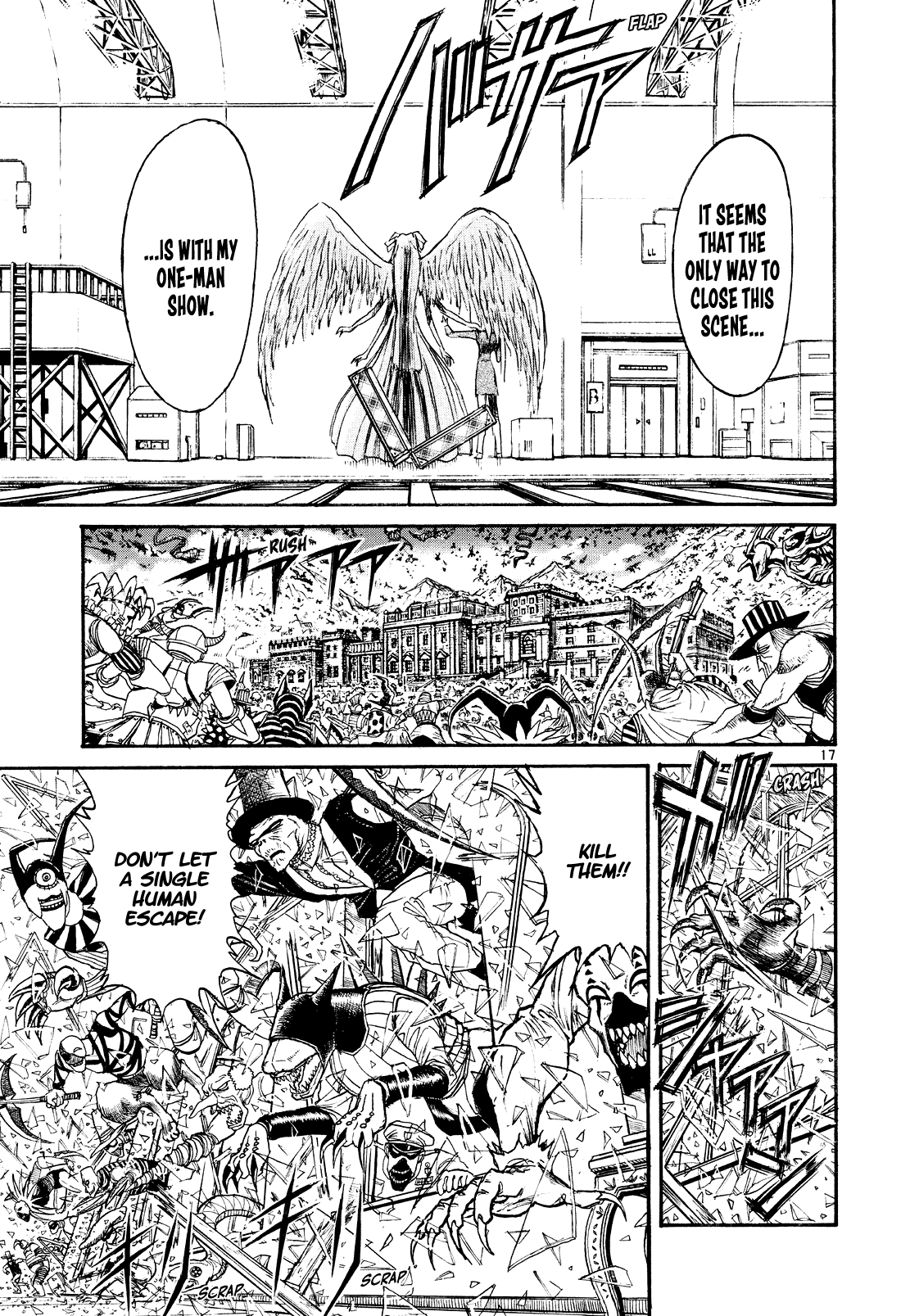Karakuri Circus Chapter 403 page 16 - Chapter 403: Deus Ex Machina - Act 70 - Departure