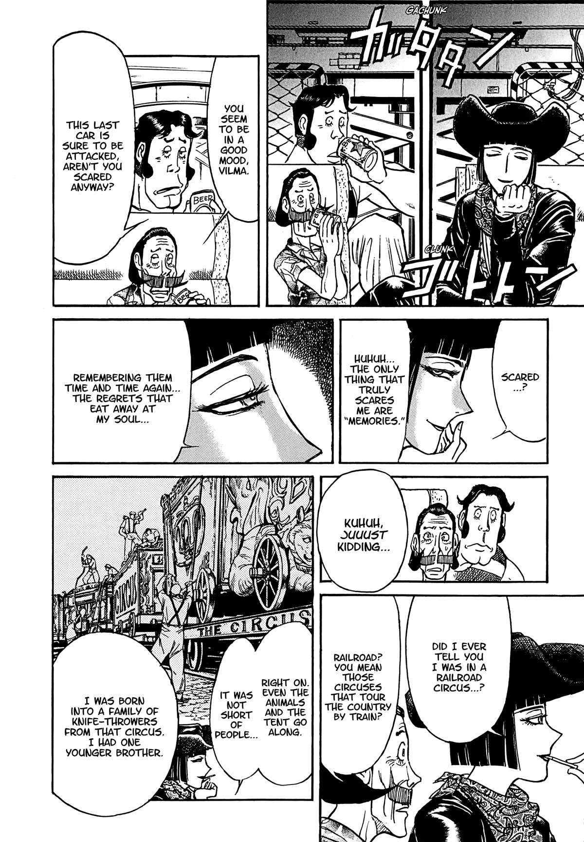 Karakuri Circus Chapter 405 page 16 - Chapter 405: Deus Ex Machina - Act 72 - Prelude to the Pursuit