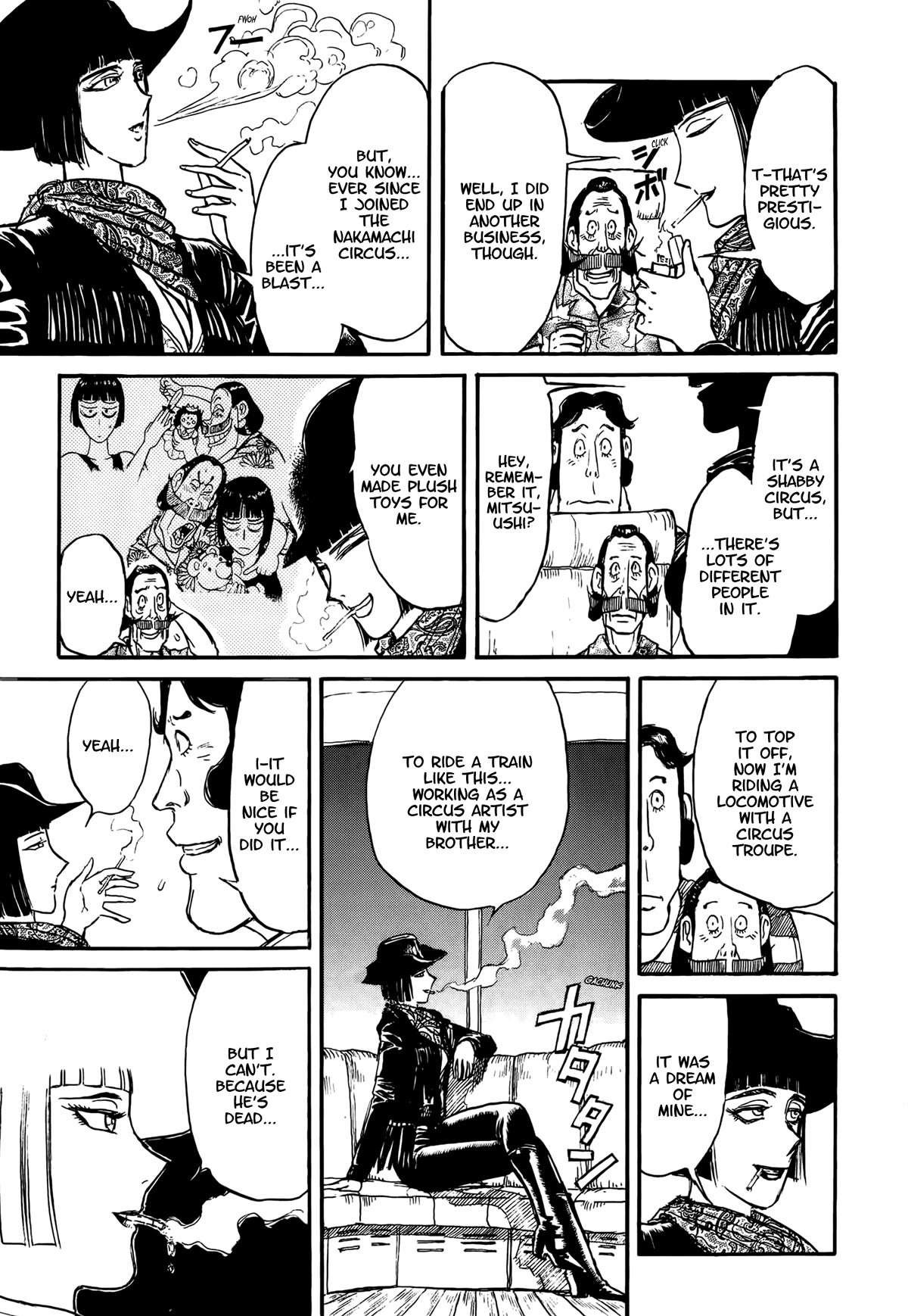 Karakuri Circus Chapter 405 page 17 - Chapter 405: Deus Ex Machina - Act 72 - Prelude to the Pursuit