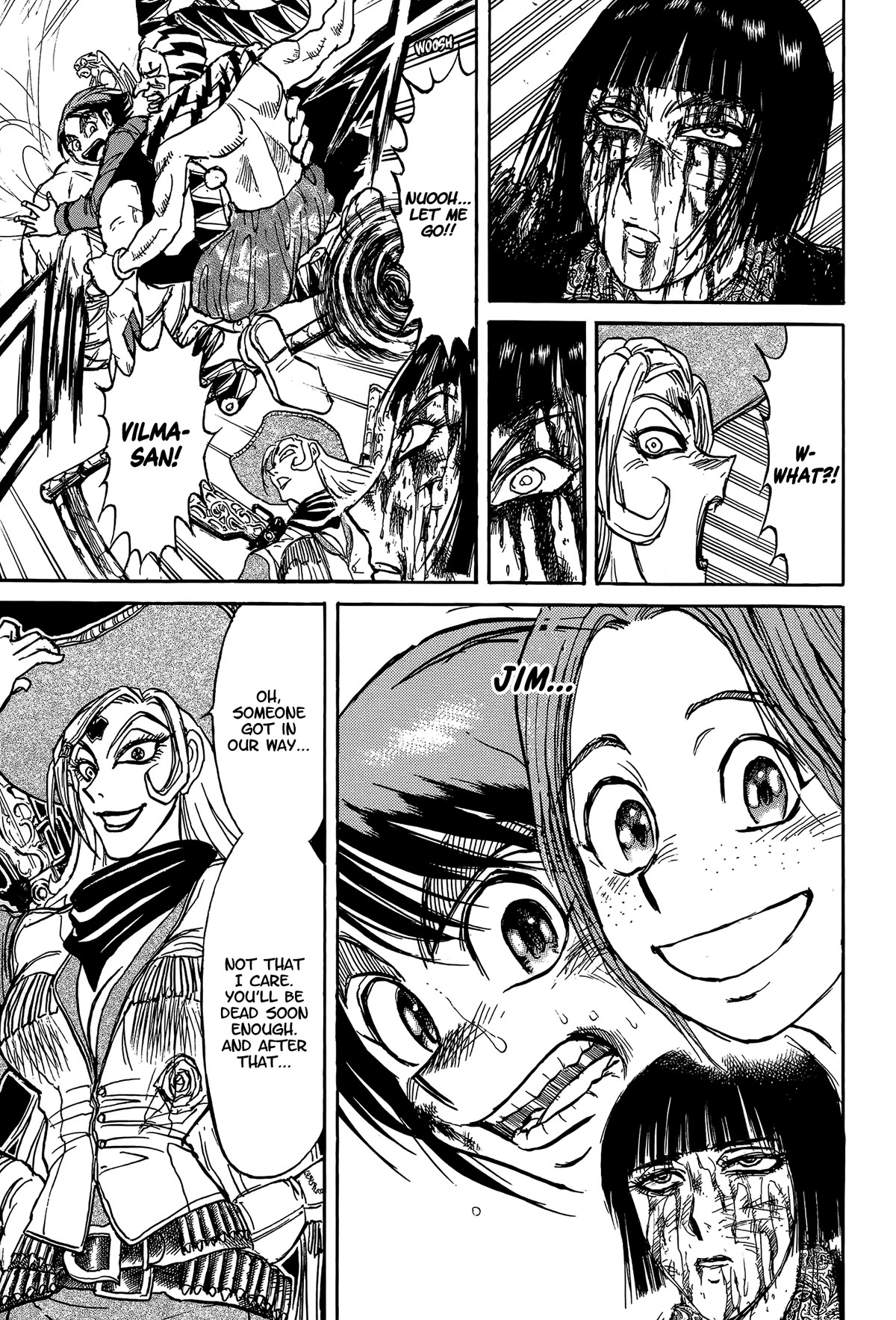 Karakuri Circus Chapter 406 page 15 - Chapter 406: Deus Ex Machina - Act 73 - Black Shooting Stars