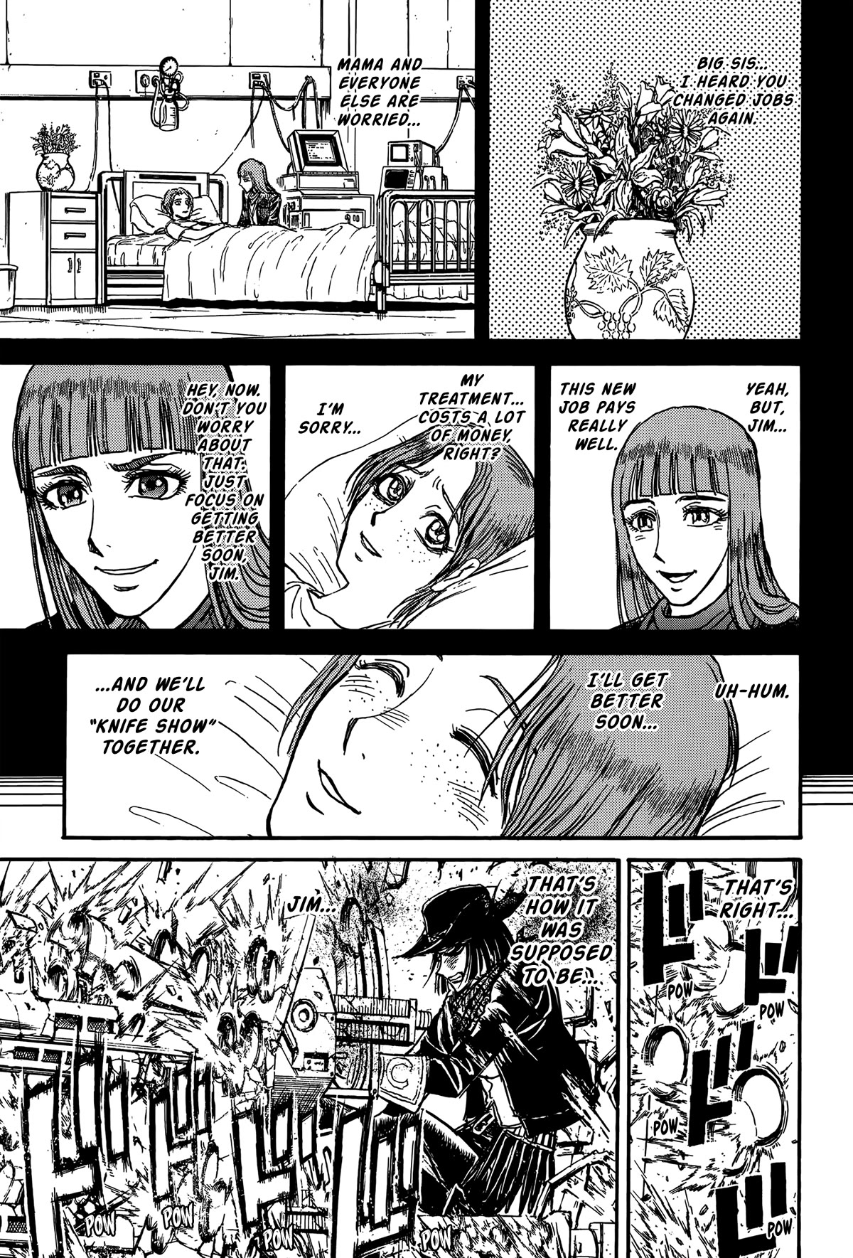 Karakuri Circus Chapter 406 page 7 - Chapter 406: Deus Ex Machina - Act 73 - Black Shooting Stars