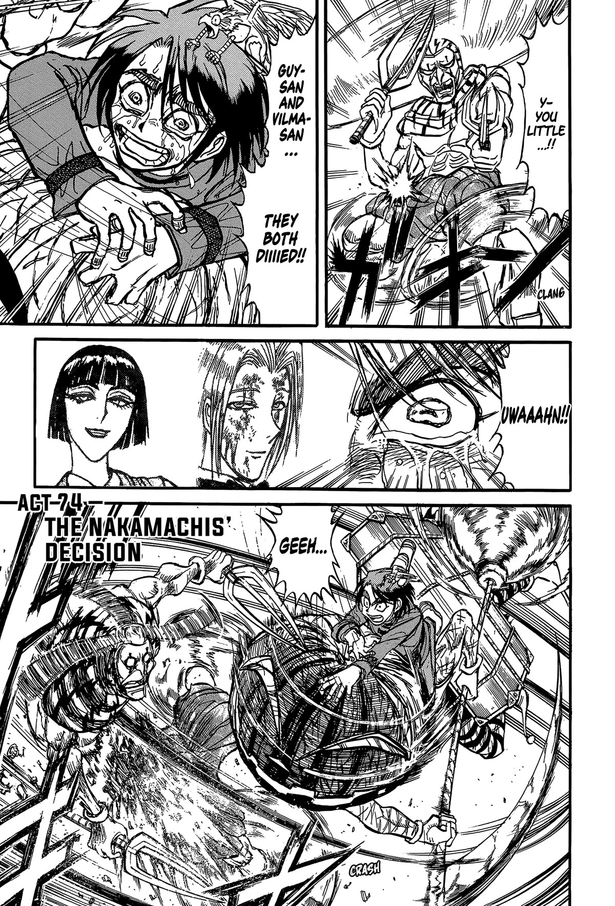 Karakuri Circus Chapter 407 page 1 - Chapter 407: Deus Ex Machina - Act 74 - The Nakamachis' Decision