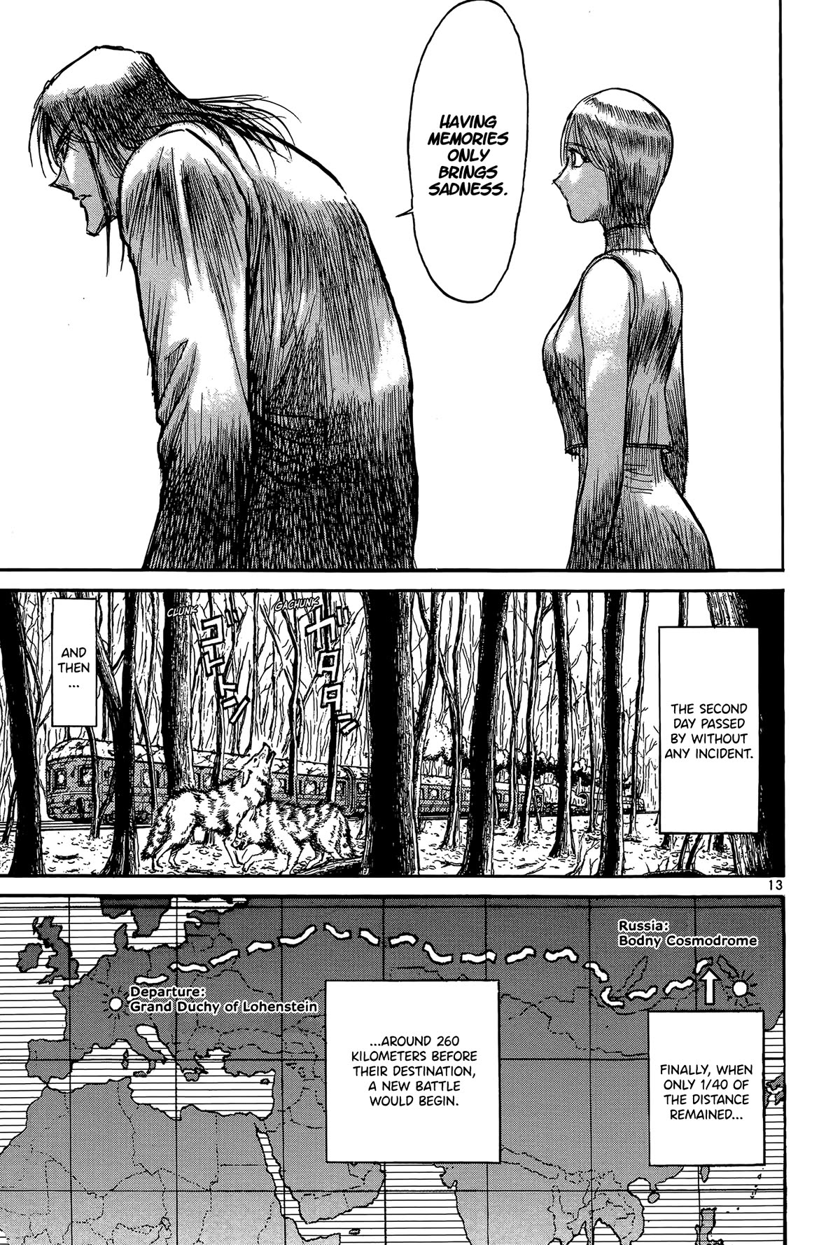 Karakuri Circus Chapter 408 page 13 - Chapter 408: Deus Ex Machina - Act 75 - Capitan Graziano Arrives
