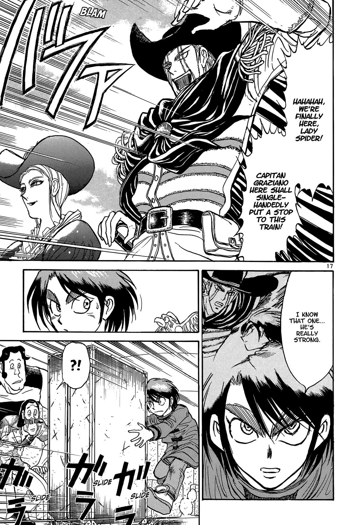 Karakuri Circus Chapter 408 page 17 - Chapter 408: Deus Ex Machina - Act 75 - Capitan Graziano Arrives
