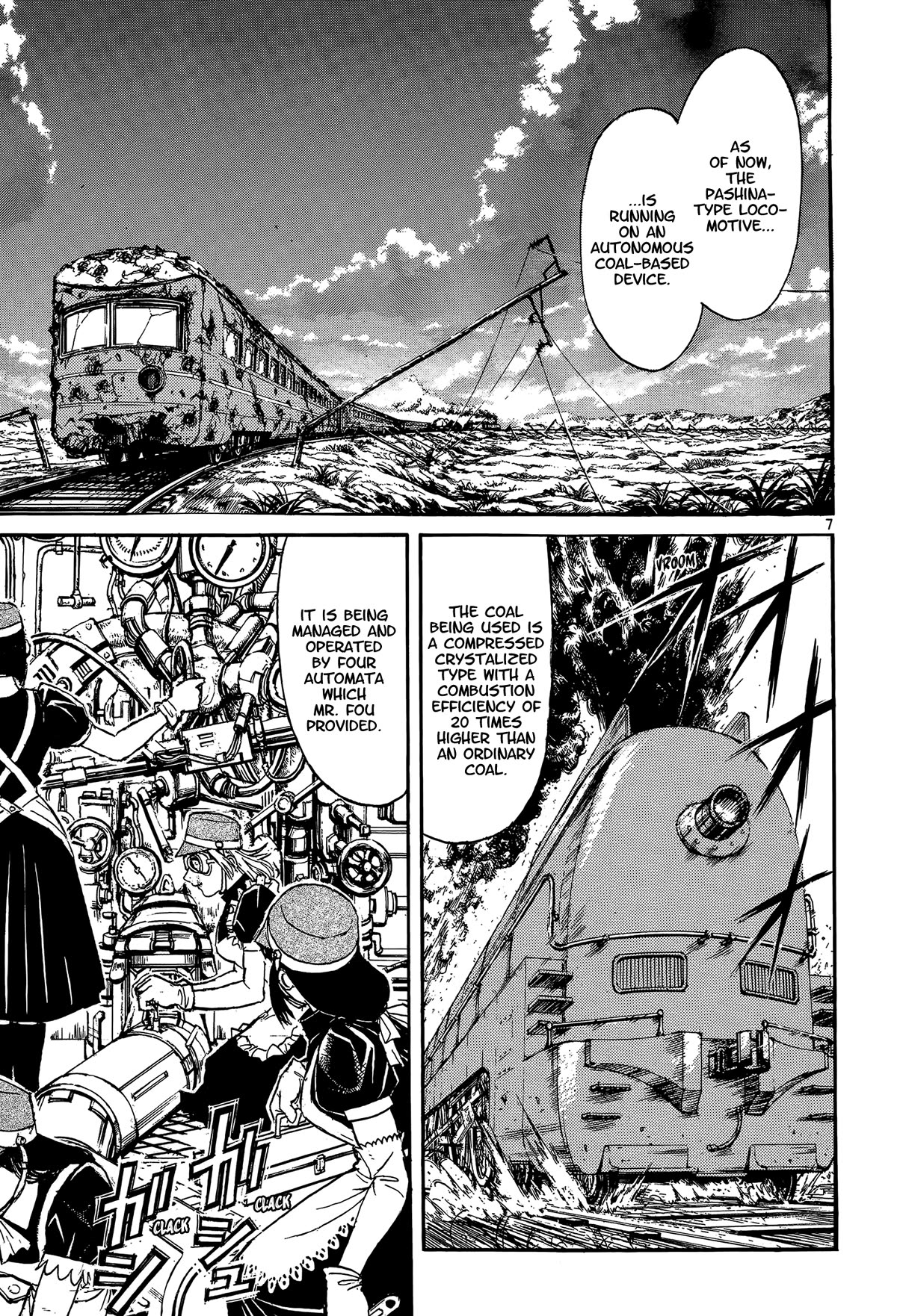 Karakuri Circus Chapter 408 page 7 - Chapter 408: Deus Ex Machina - Act 75 - Capitan Graziano Arrives