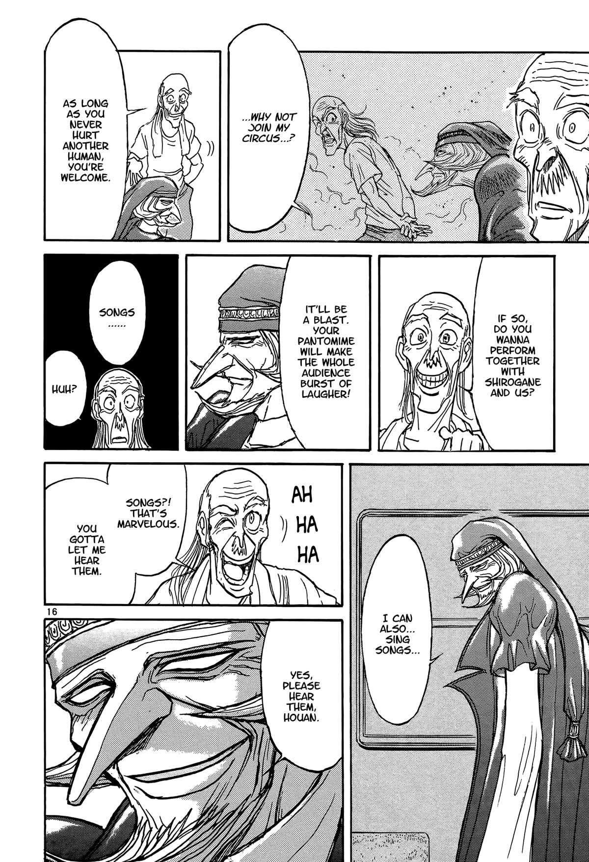 Karakuri Circus Chapter 409 page 16 - Chapter 409: Deus Ex Machina - Act 76 - Bidding Adieu