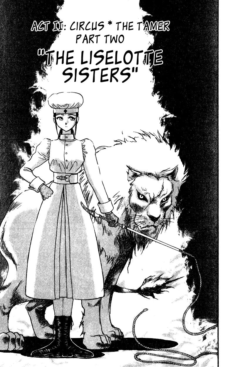 Karakuri Circus Chapter 41 page 1 - Chapter 41: The Liselotte Sisters - Act 3: Circus * The Tamer