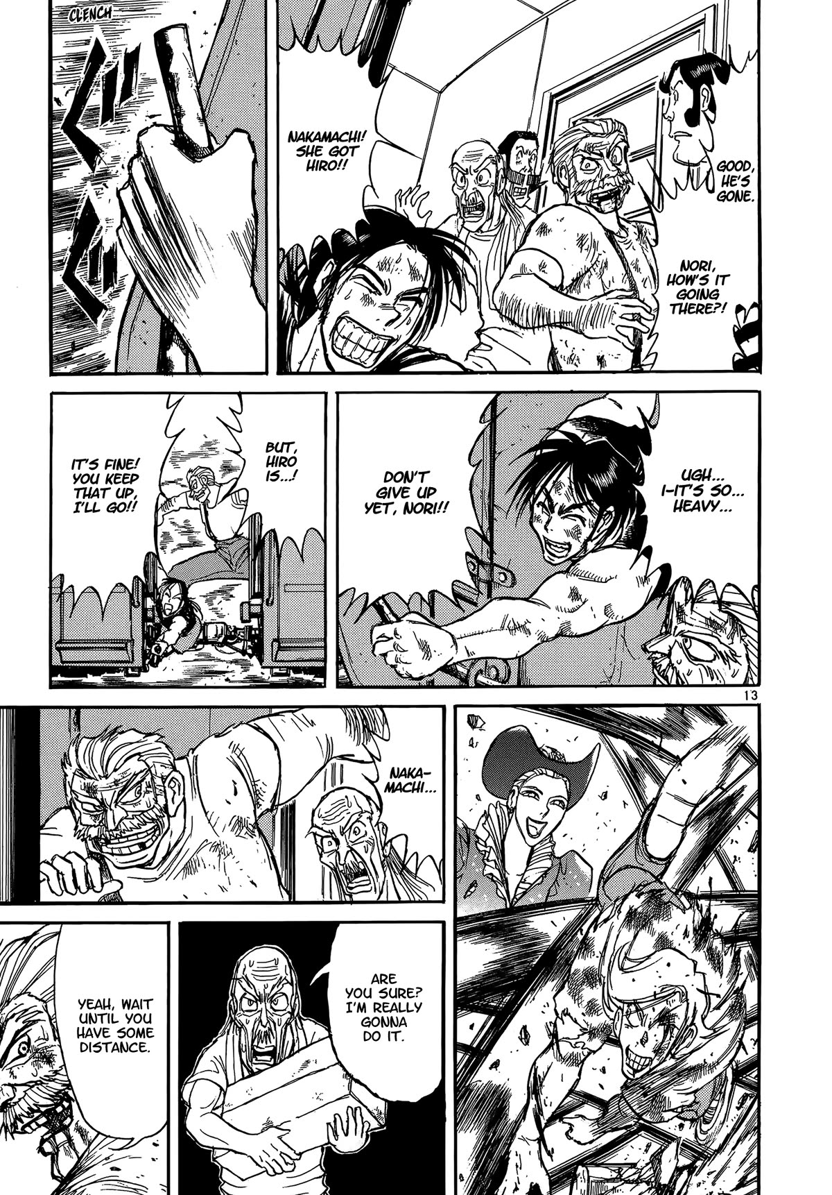 Karakuri Circus Chapter 410 page 13 - Chapter 410: Deus Ex Machina - Act 77 - Nakamachi Trio Vs. Lady Spider