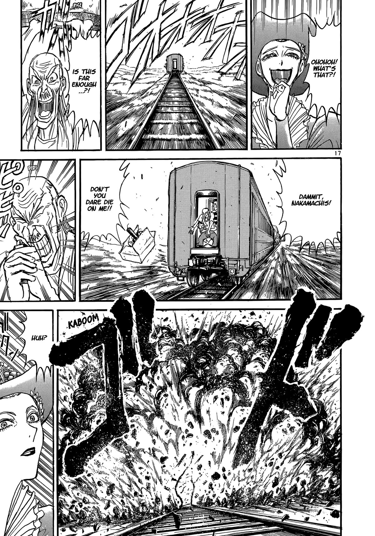 Karakuri Circus Chapter 410 page 17 - Chapter 410: Deus Ex Machina - Act 77 - Nakamachi Trio Vs. Lady Spider