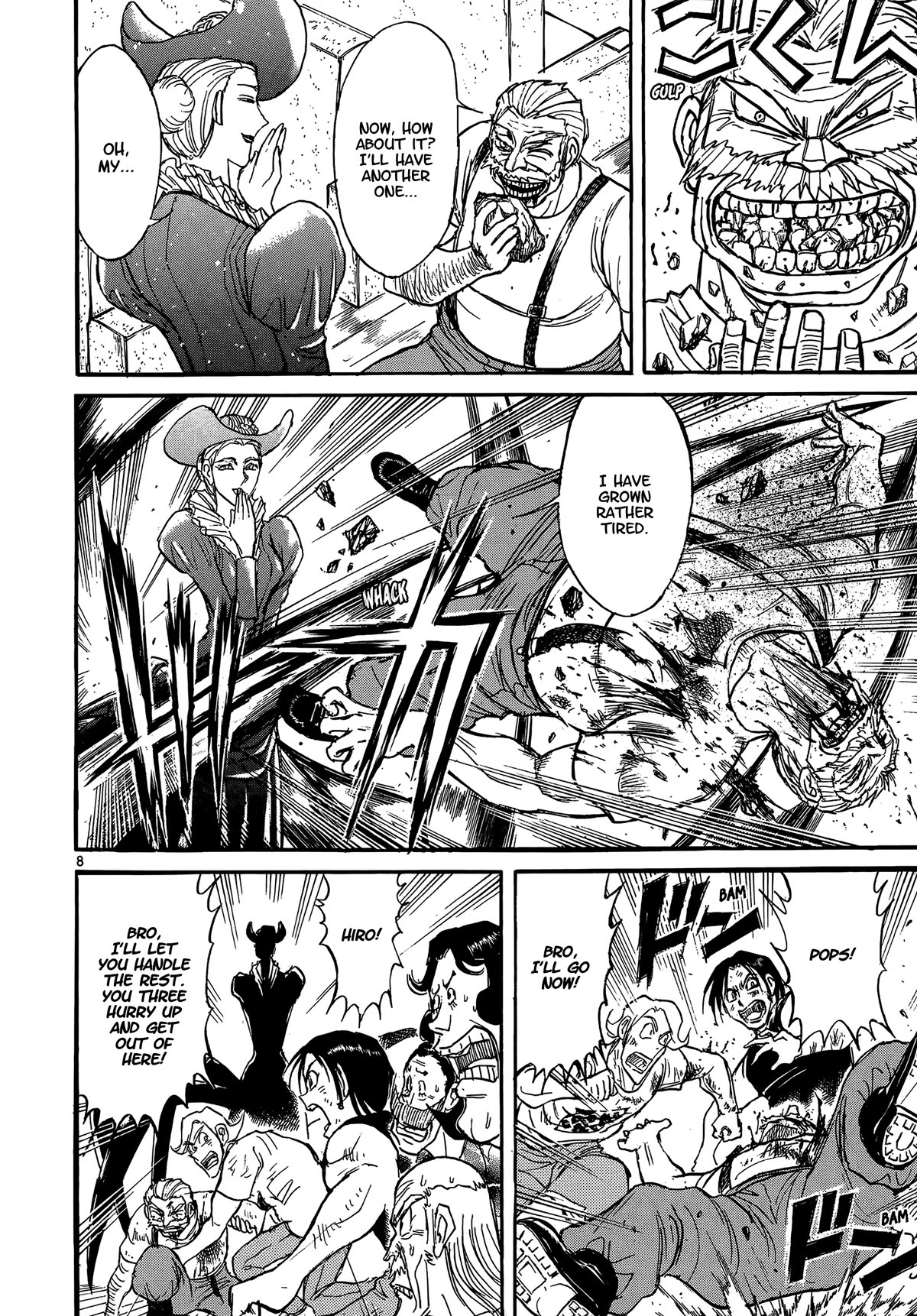 Karakuri Circus Chapter 410 page 8 - Chapter 410: Deus Ex Machina - Act 77 - Nakamachi Trio Vs. Lady Spider