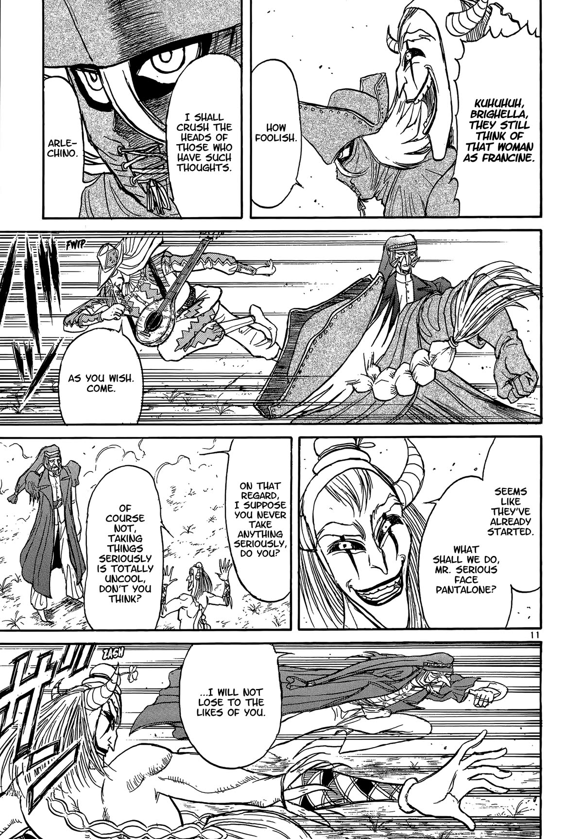 Karakuri Circus Chapter 411 page 11 - Chapter 411: Deus Ex Machina - Act 78 - Acrobat