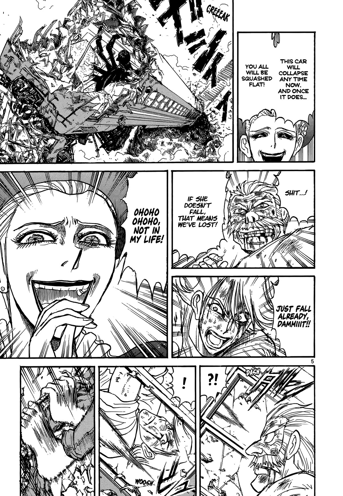 Karakuri Circus Chapter 411 page 5 - Chapter 411: Deus Ex Machina - Act 78 - Acrobat