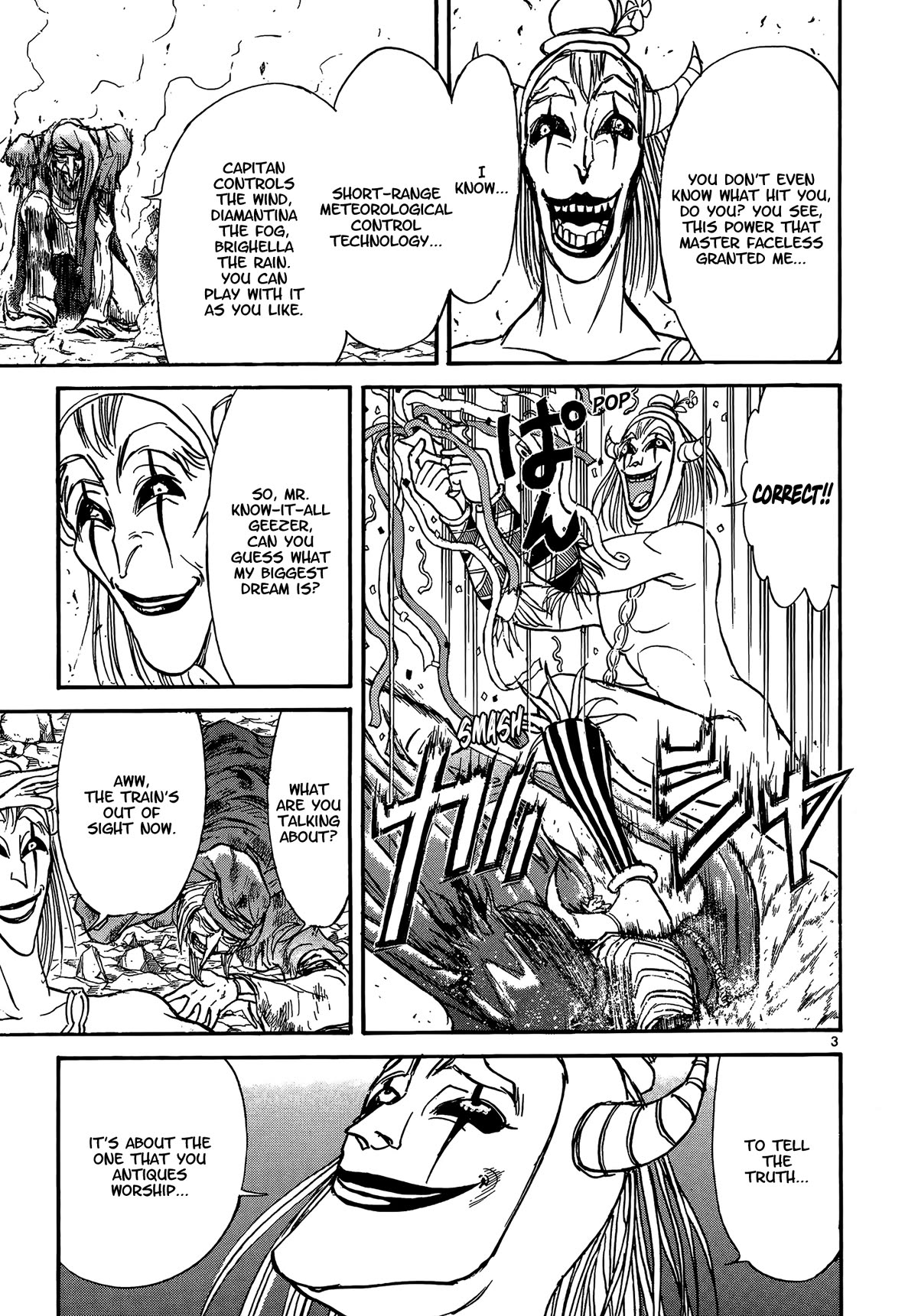 Karakuri Circus Chapter 412 page 3 - Chapter 412: Deus Ex Machina - Act 79 - Harlequin's Dance