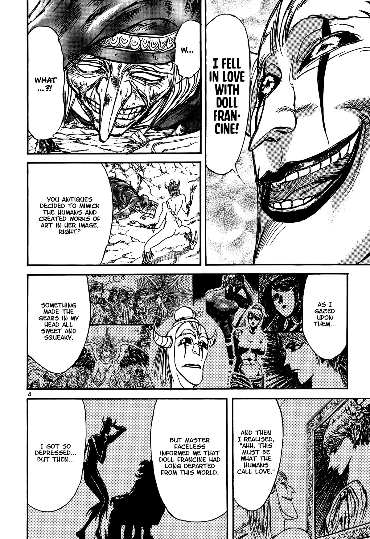 Karakuri Circus Chapter 412 page 4 - Chapter 412: Deus Ex Machina - Act 79 - Harlequin's Dance