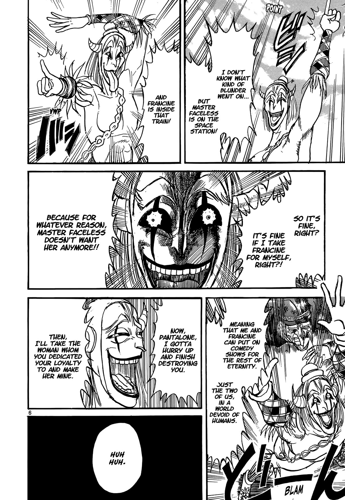 Karakuri Circus Chapter 412 page 6 - Chapter 412: Deus Ex Machina - Act 79 - Harlequin's Dance