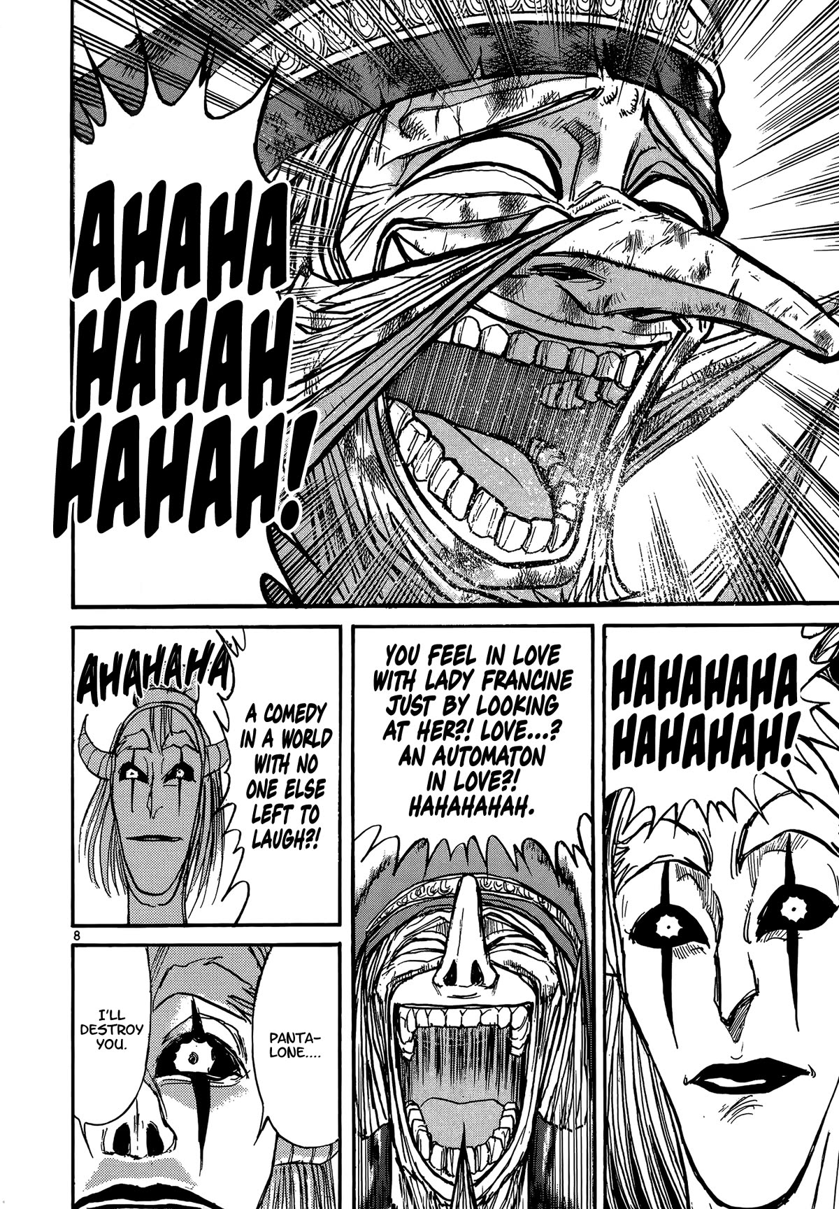 Karakuri Circus Chapter 412 page 8 - Chapter 412: Deus Ex Machina - Act 79 - Harlequin's Dance