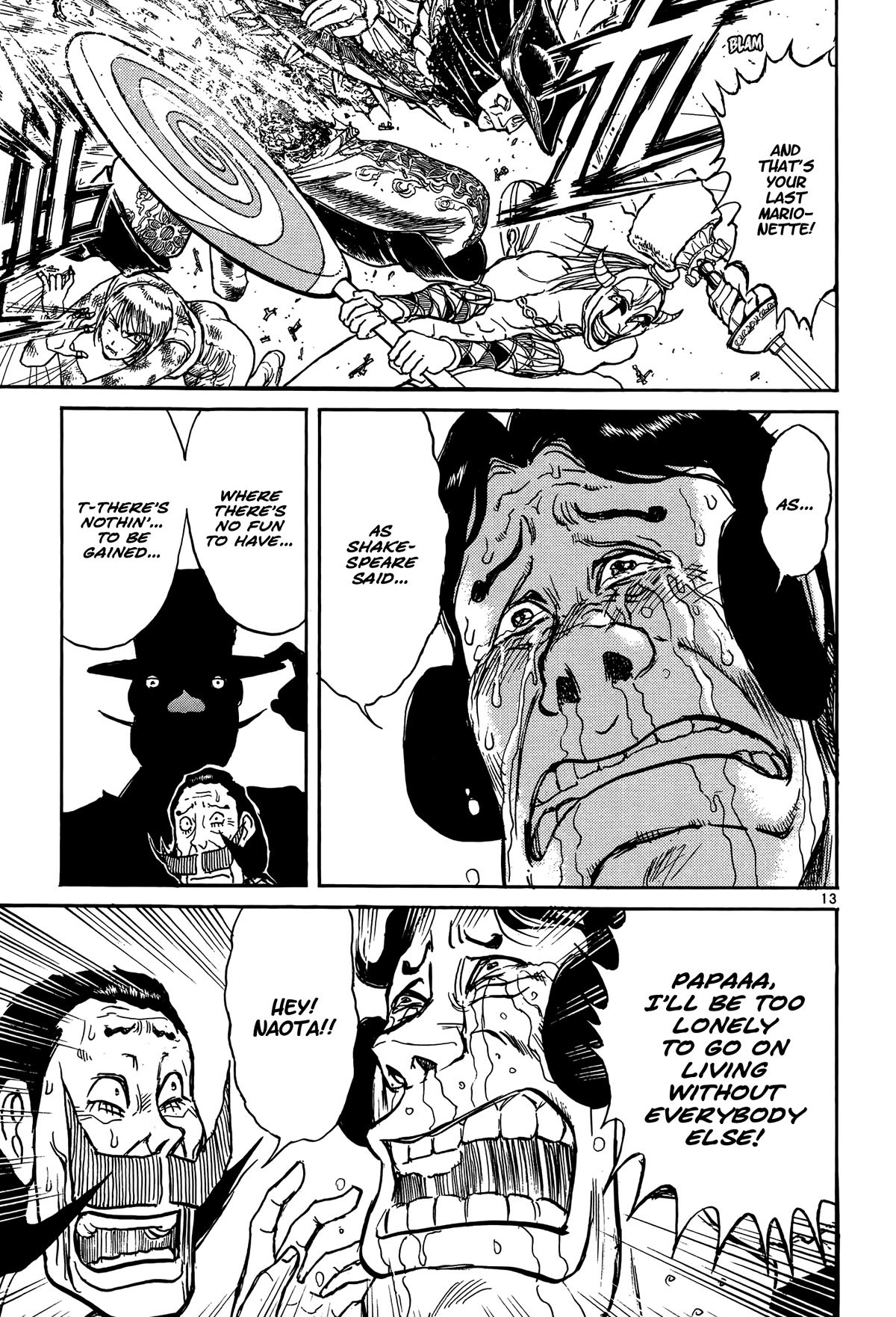 Karakuri Circus Chapter 413 page 13 - Chapter 413: Deus Ex Machina - Act 80 - As Shakespeare Said...