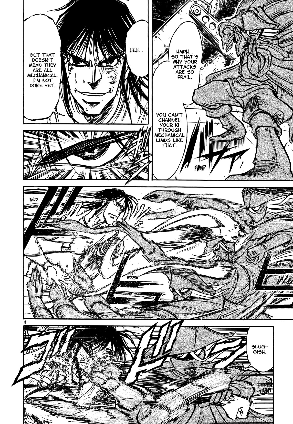 Karakuri Circus Chapter 415 page 4 - Chapter 415: Deus Ex Machina - Act 82 - One Shot of Defeat