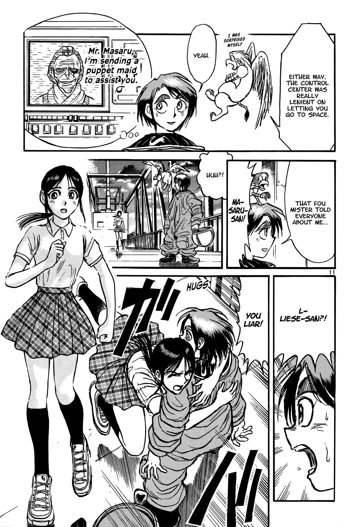 Karakuri Circus Chapter 418 page 11 - Chapter 418: Deus Ex Machina - Act 85 - Go, Katou. I'll Fly in Your Stead
