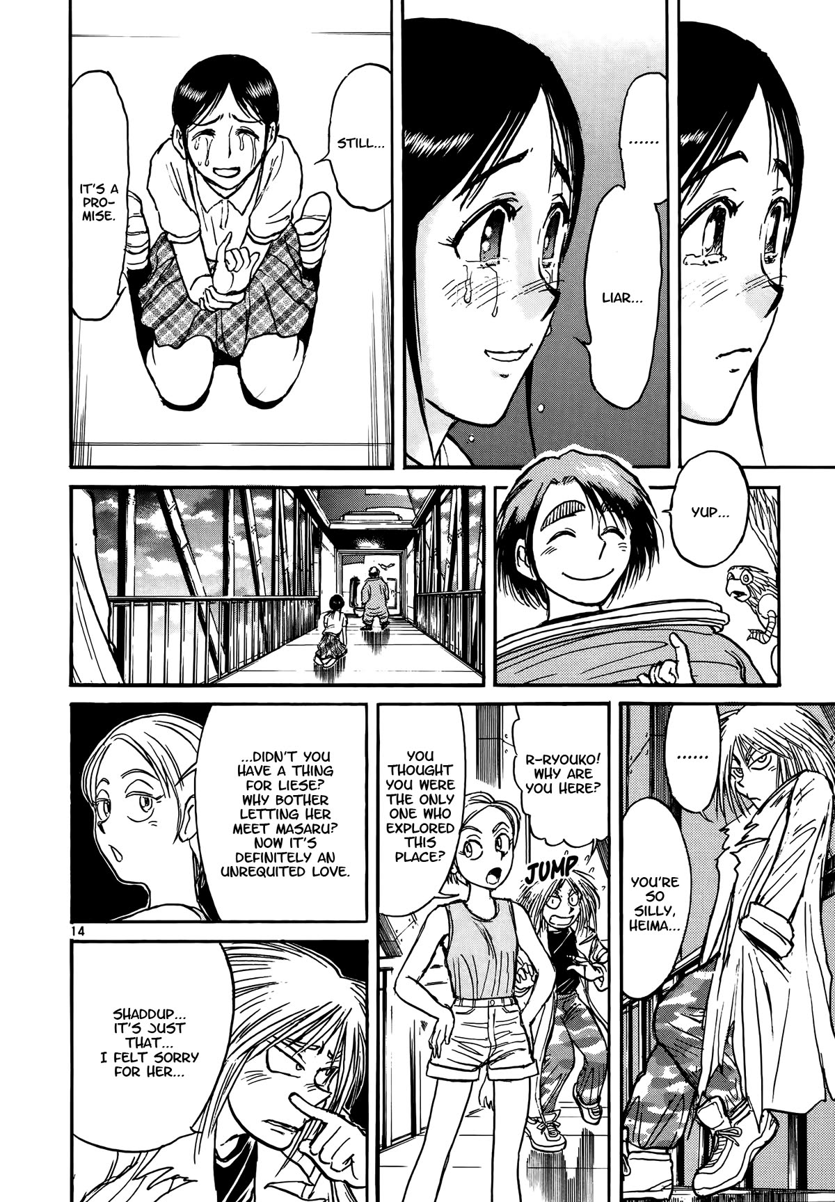 Karakuri Circus Chapter 418 page 14 - Chapter 418: Deus Ex Machina - Act 85 - Go, Katou. I'll Fly in Your Stead
