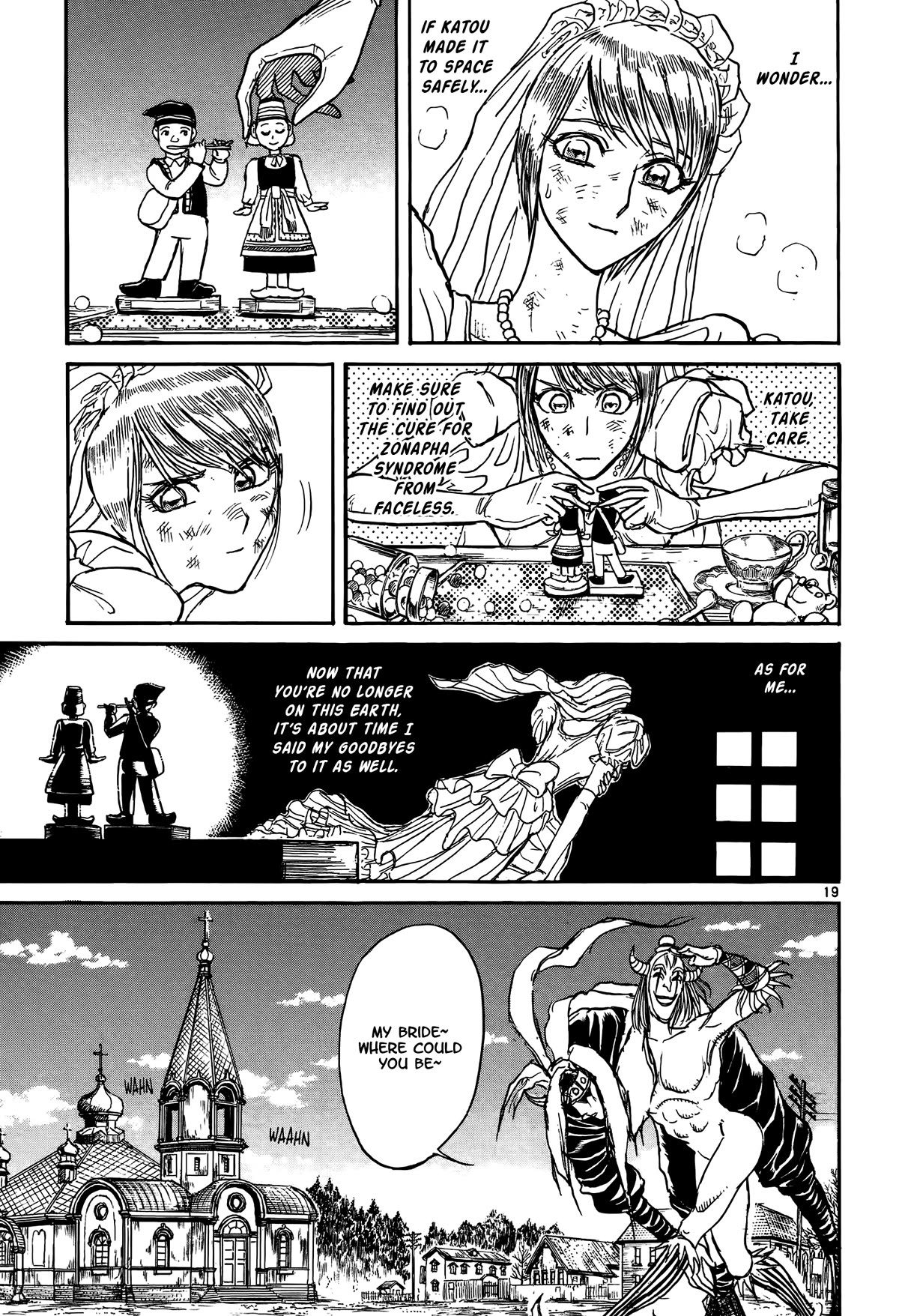 Karakuri Circus Chapter 418 page 18 - Chapter 418: Deus Ex Machina - Act 85 - Go, Katou. I'll Fly in Your Stead