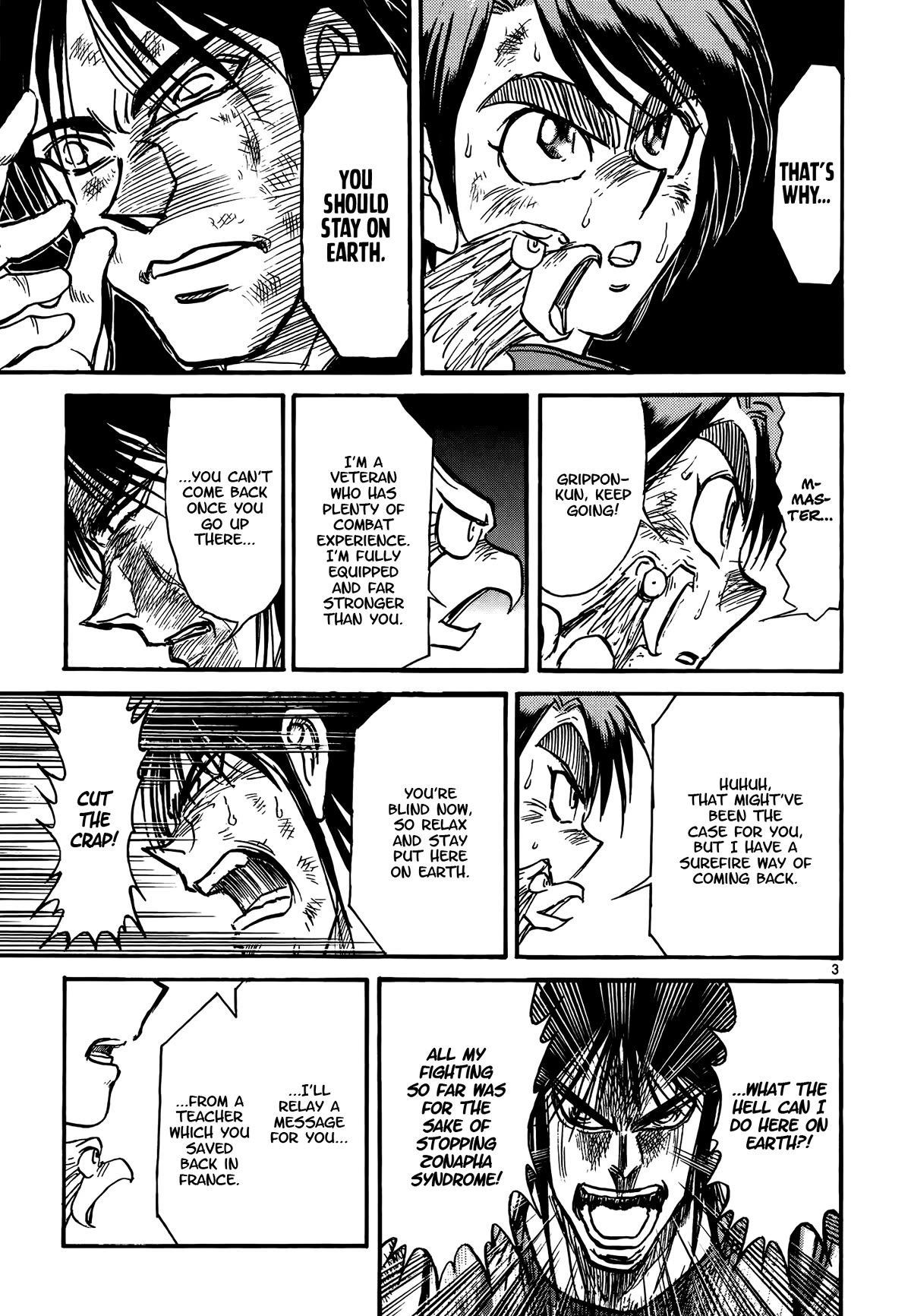 Karakuri Circus Chapter 418 page 3 - Chapter 418: Deus Ex Machina - Act 85 - Go, Katou. I'll Fly in Your Stead