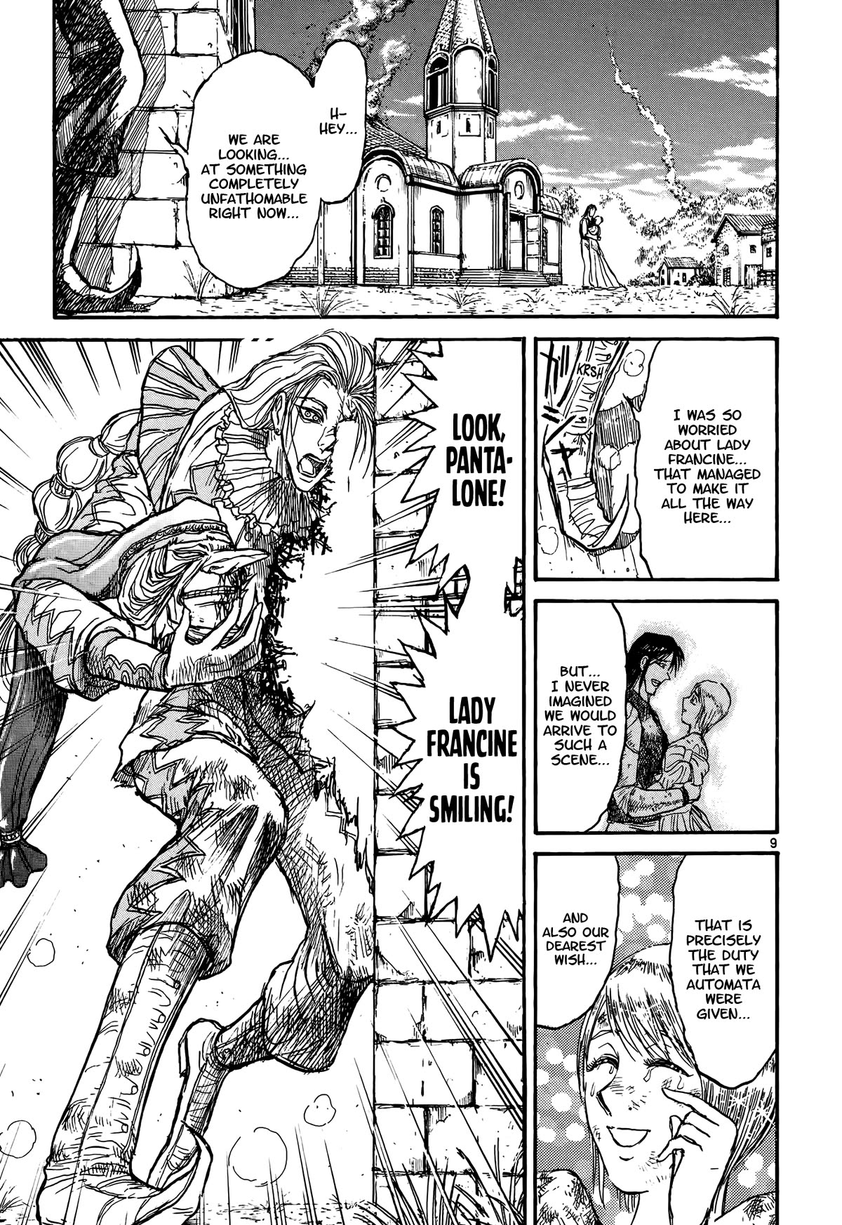 Karakuri Circus Chapter 420 page 9 - Chapter 420: Deus Ex Machina - Act 87 - To the Space Station