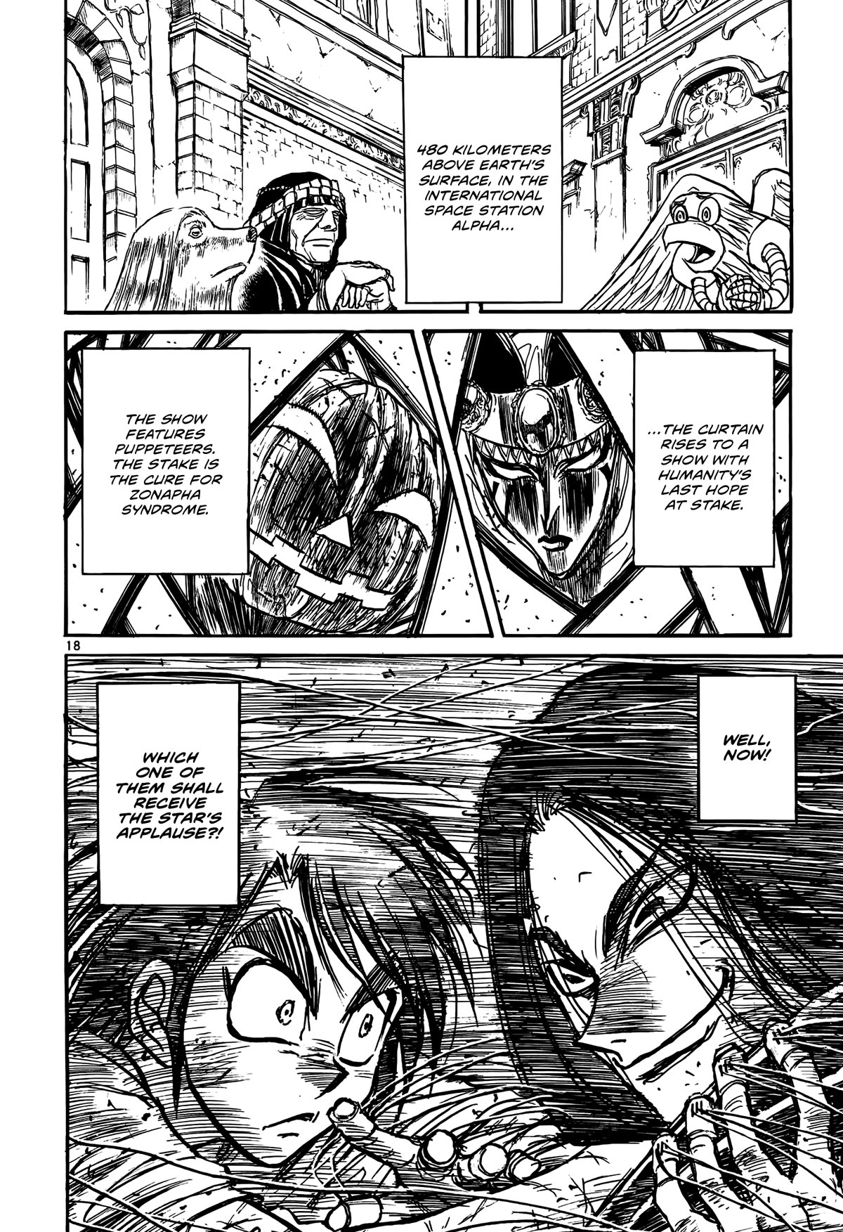 Karakuri Circus Chapter 421 page 17 - Chapter 421: Deus Ex Machina - Act 88 - Prague in Orbit