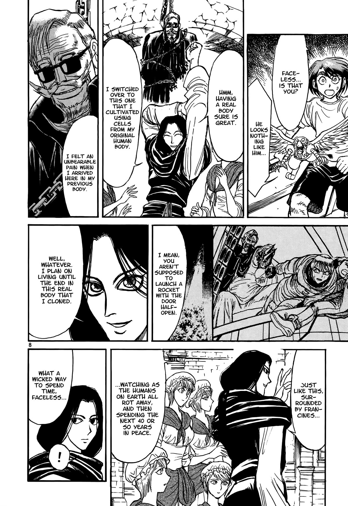 Karakuri Circus Chapter 421 page 7 - Chapter 421: Deus Ex Machina - Act 88 - Prague in Orbit