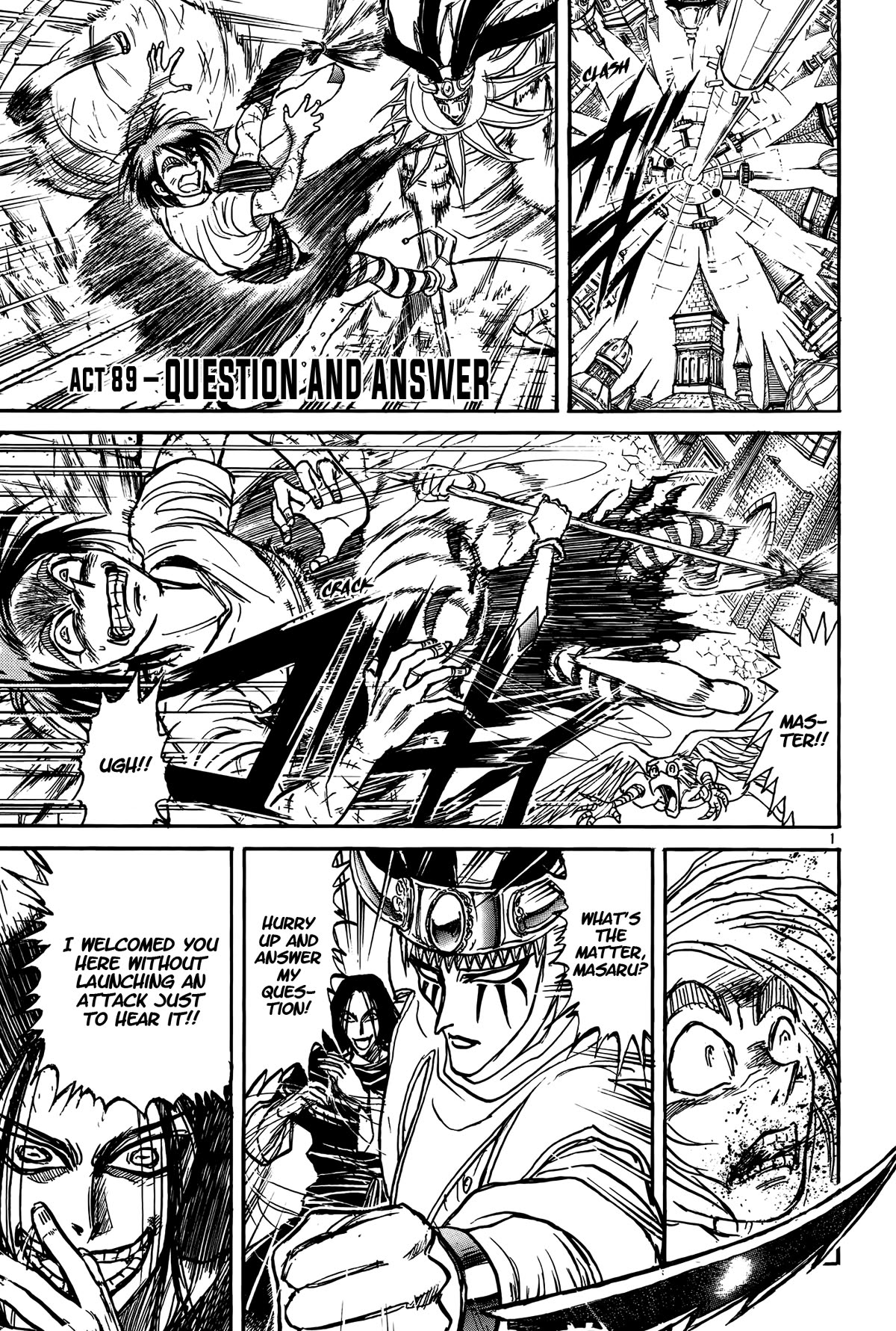Karakuri Circus Chapter 422 page 1 - Chapter 422: Deus Ex Machina - Act 89 - Question and Answer