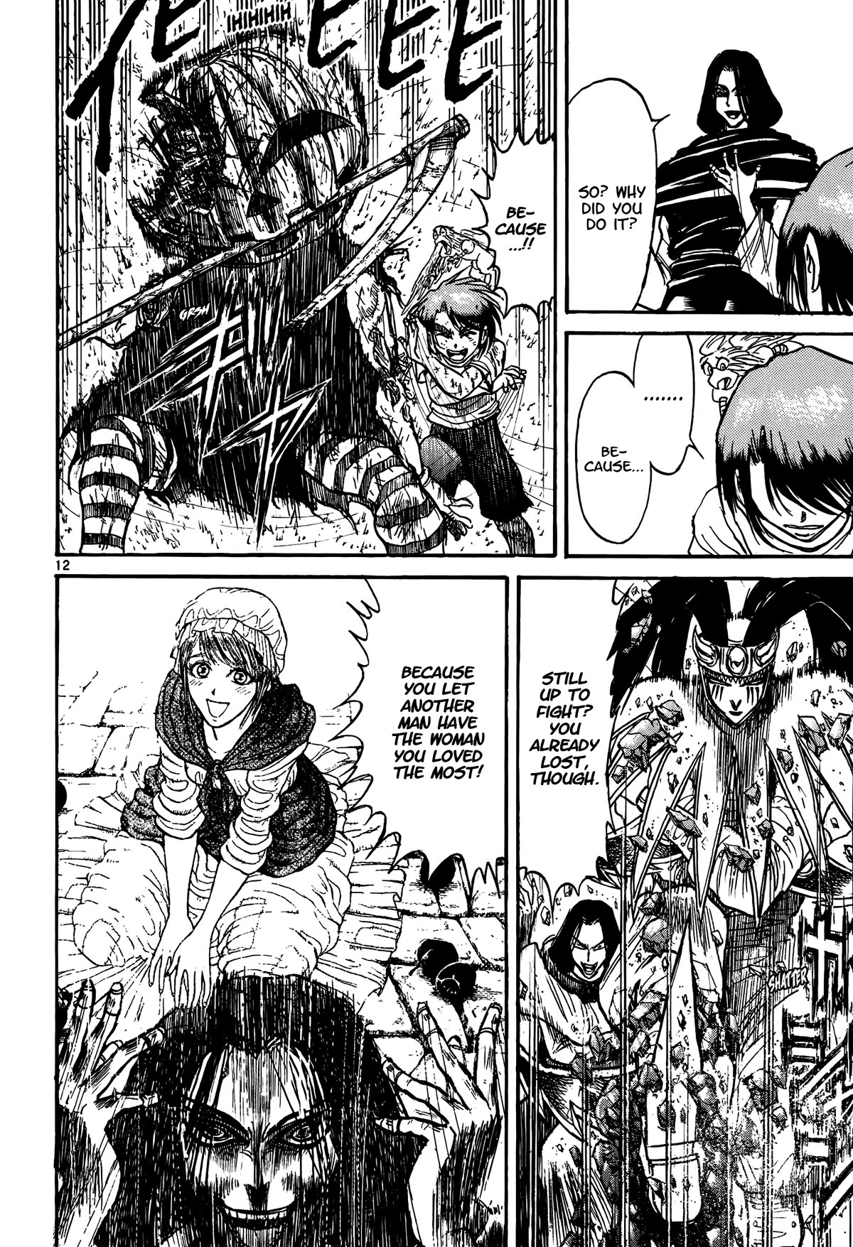 Karakuri Circus Chapter 422 page 12 - Chapter 422: Deus Ex Machina - Act 89 - Question and Answer