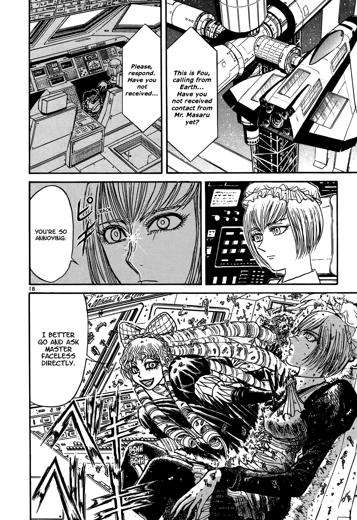 Karakuri Circus Chapter 422 page 18 - Chapter 422: Deus Ex Machina - Act 89 - Question and Answer