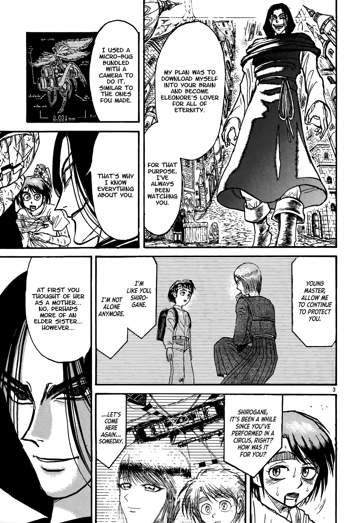 Karakuri Circus Chapter 422 page 3 - Chapter 422: Deus Ex Machina - Act 89 - Question and Answer