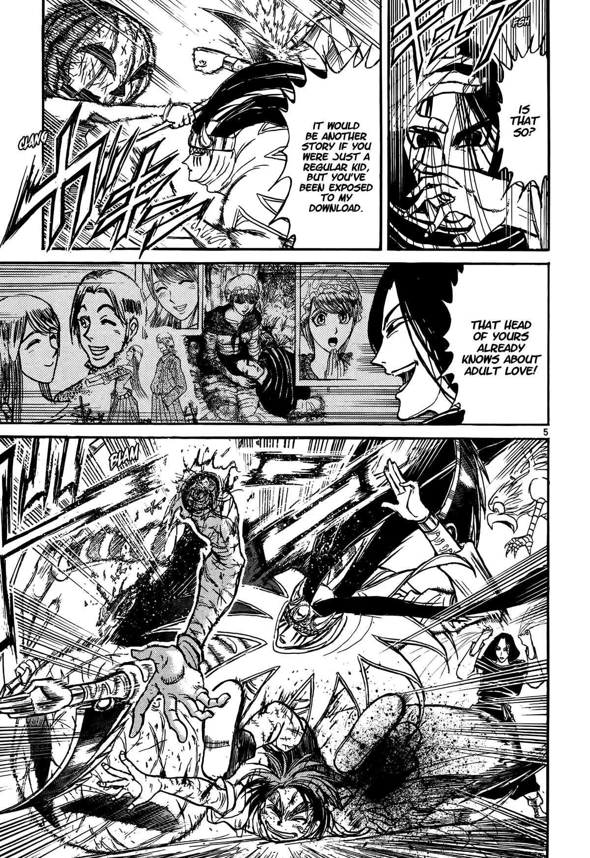 Karakuri Circus Chapter 422 page 5 - Chapter 422: Deus Ex Machina - Act 89 - Question and Answer