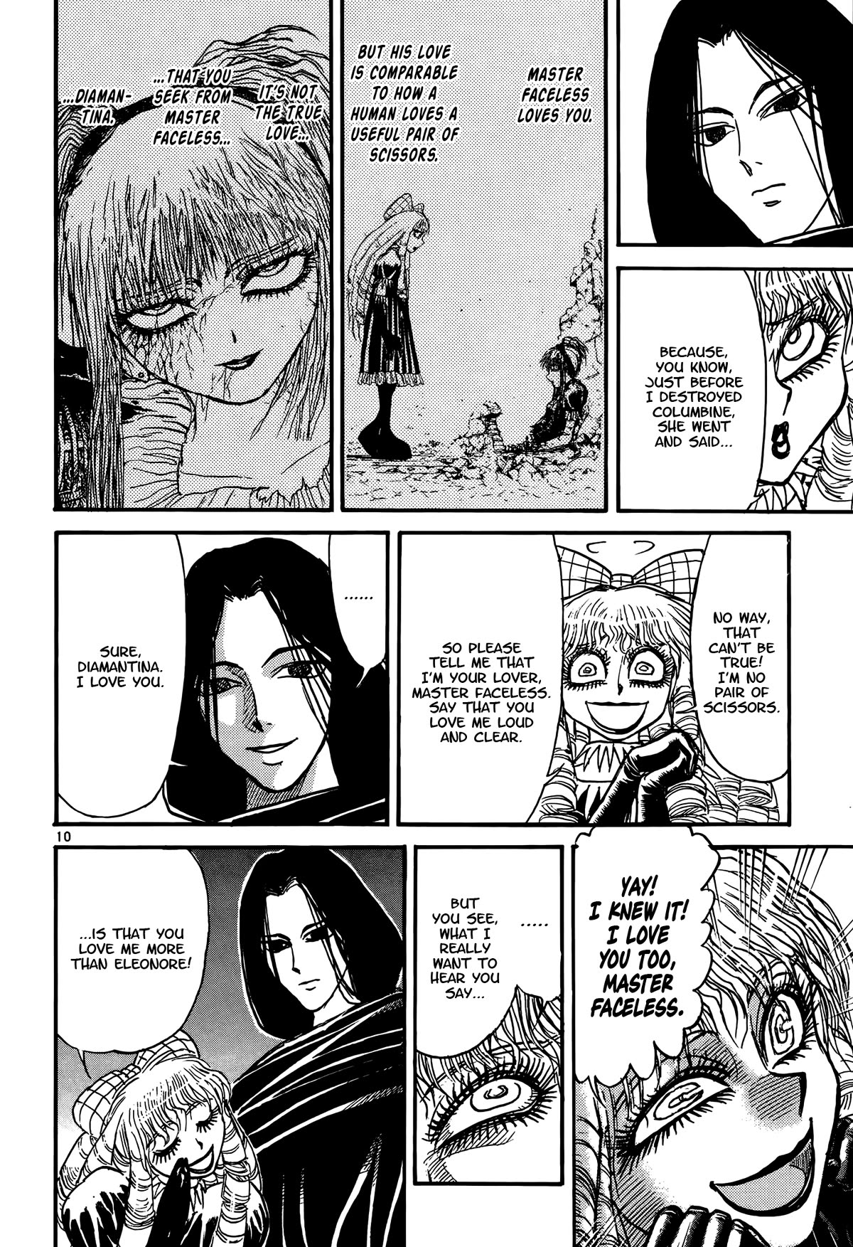 Karakuri Circus Chapter 423 page 10 - Chapter 423: Deus Ex Machina - Act 90 - Diamantina