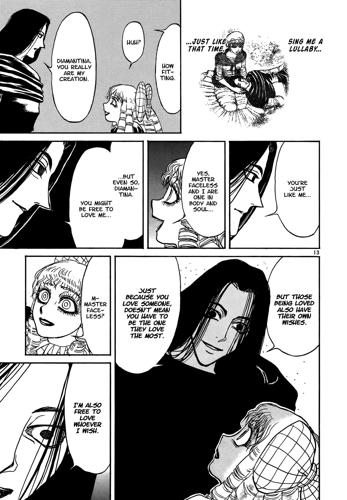 Karakuri Circus Chapter 423 page 13 - Chapter 423: Deus Ex Machina - Act 90 - Diamantina