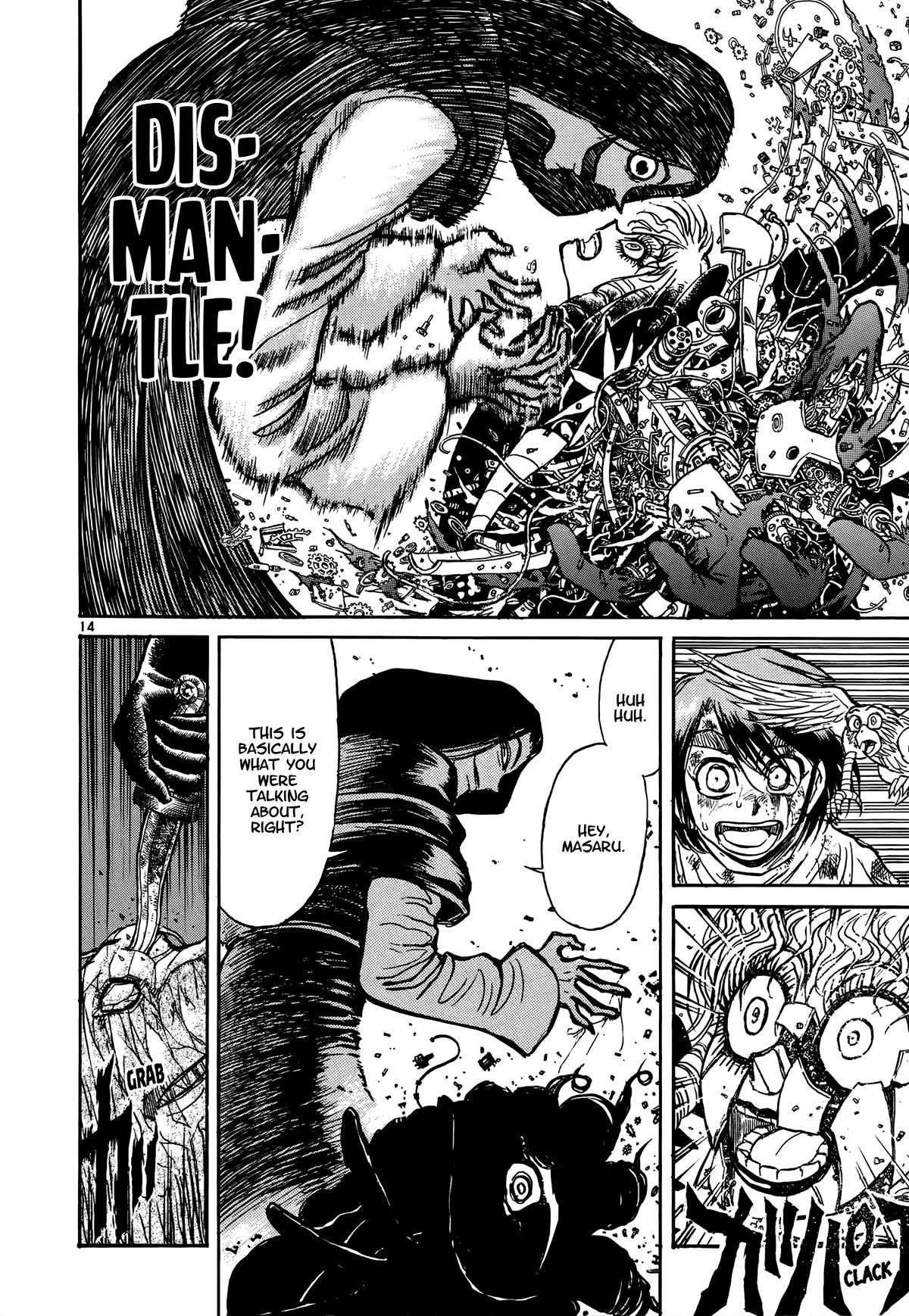 Karakuri Circus Chapter 423 page 14 - Chapter 423: Deus Ex Machina - Act 90 - Diamantina