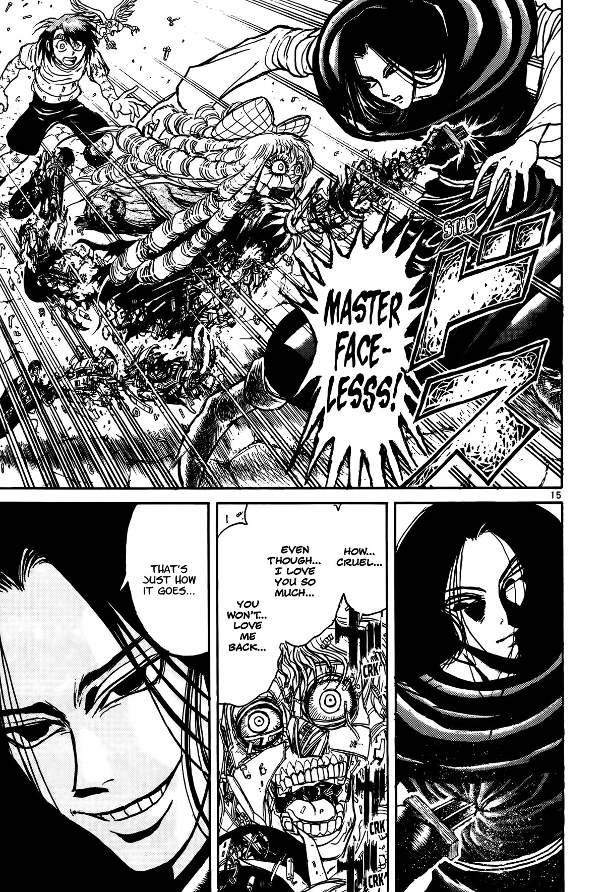 Karakuri Circus Chapter 423 page 15 - Chapter 423: Deus Ex Machina - Act 90 - Diamantina