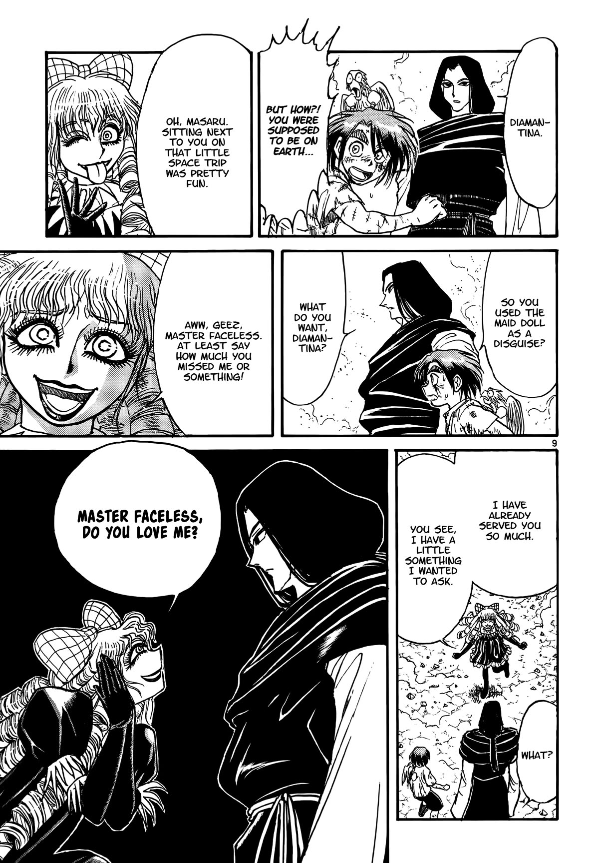Karakuri Circus Chapter 423 page 9 - Chapter 423: Deus Ex Machina - Act 90 - Diamantina