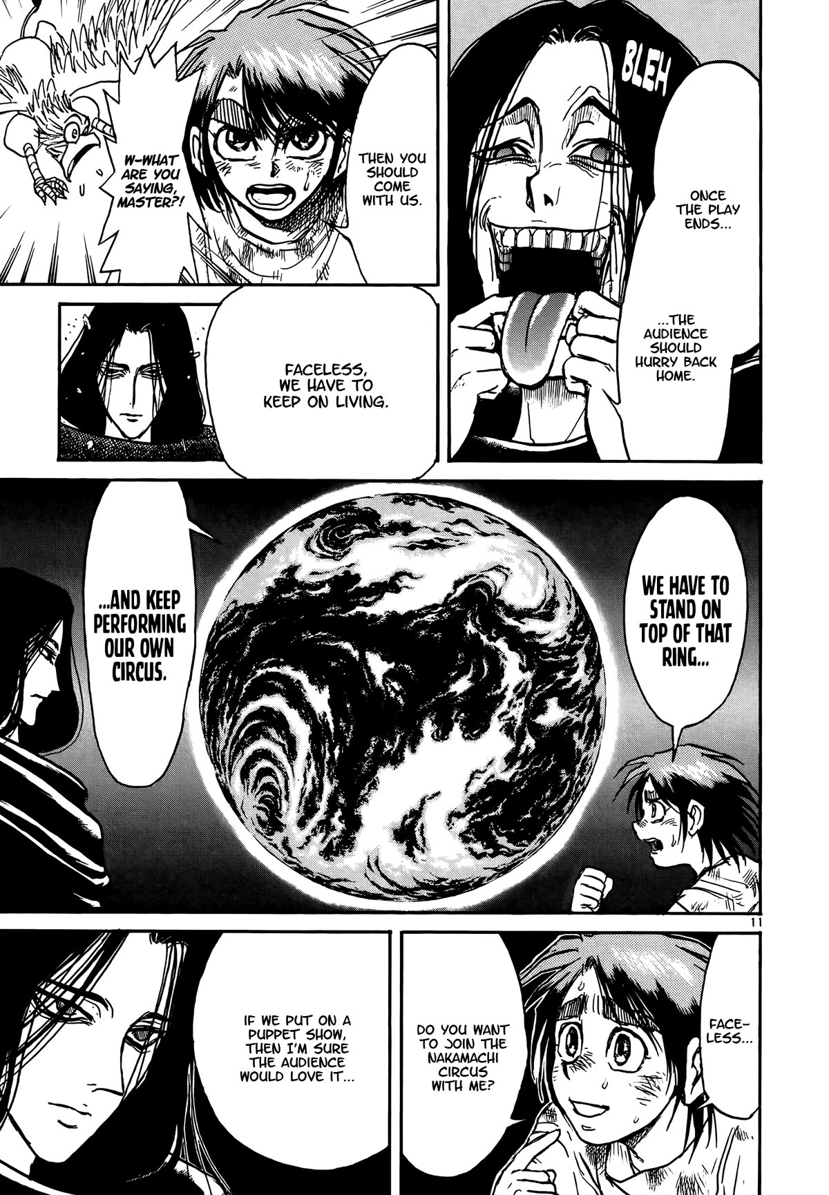 Karakuri Circus Chapter 425 page 11 - Chapter 425: Deus Ex Machina - The Curtain Falls [END]