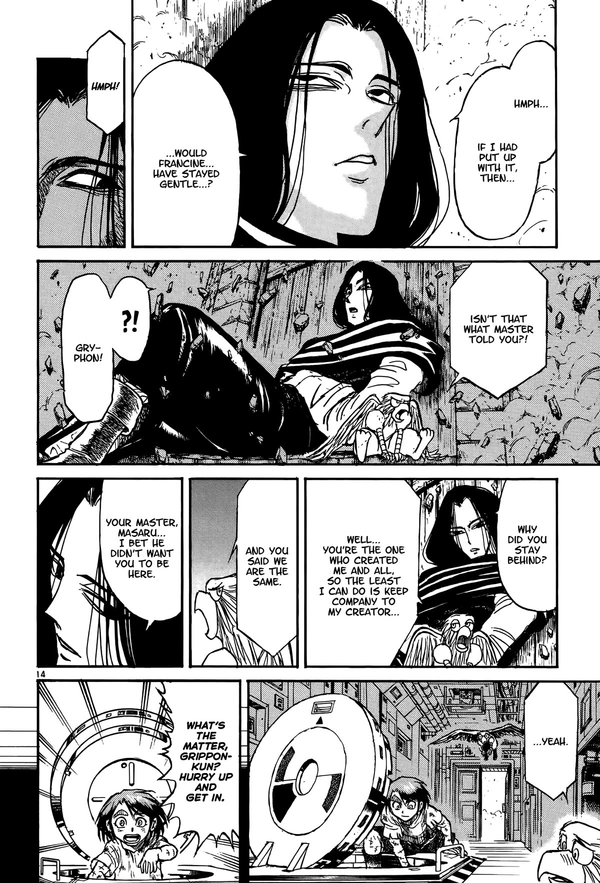 Karakuri Circus Chapter 425 page 14 - Chapter 425: Deus Ex Machina - The Curtain Falls [END]