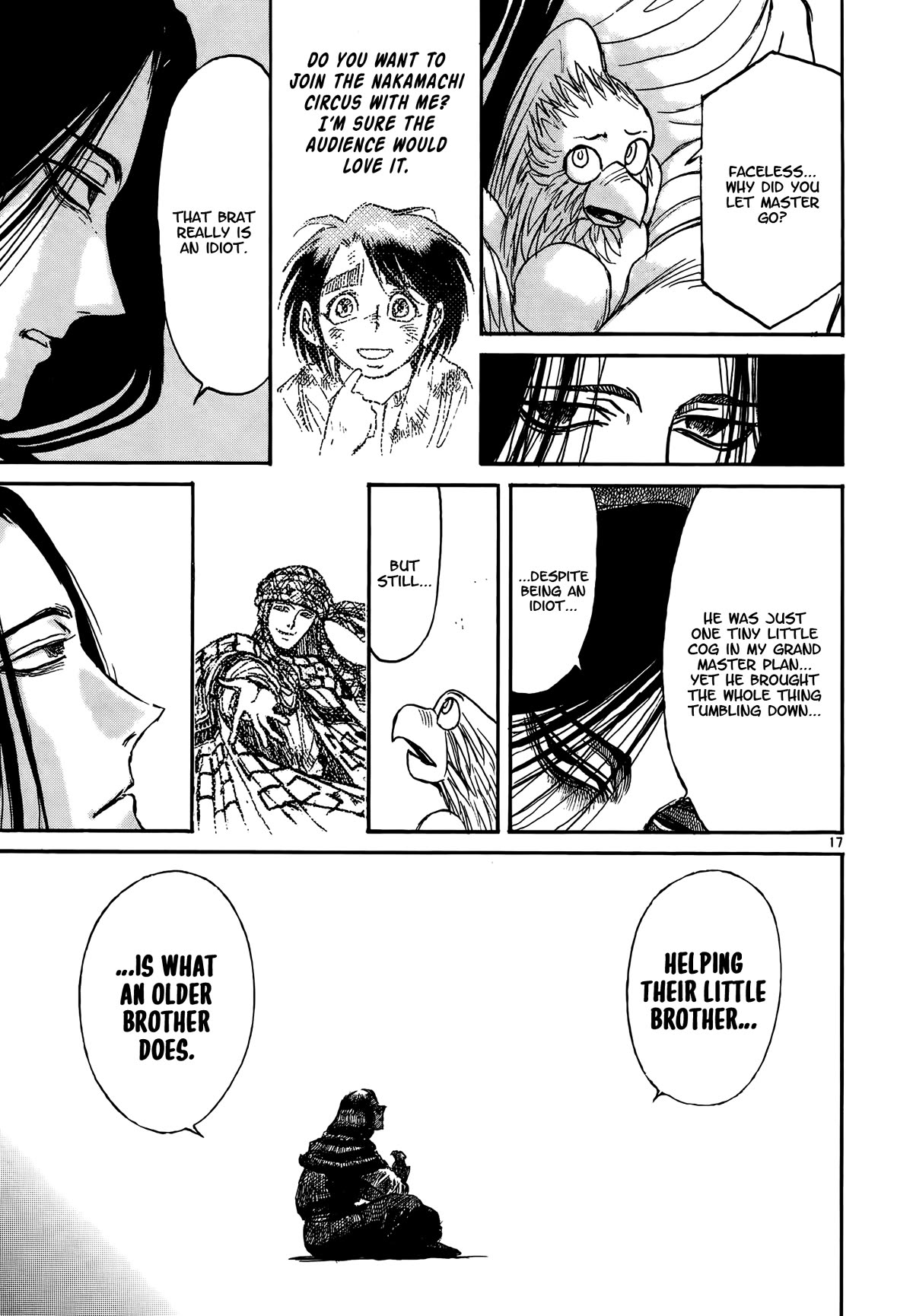 Karakuri Circus Chapter 425 page 17 - Chapter 425: Deus Ex Machina - The Curtain Falls [END]