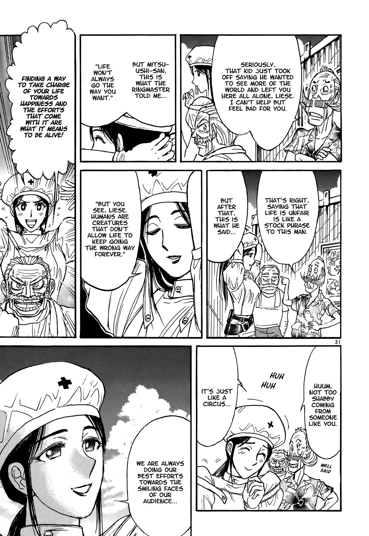 Karakuri Circus Chapter 425 page 31 - Chapter 425: Deus Ex Machina - The Curtain Falls [END]