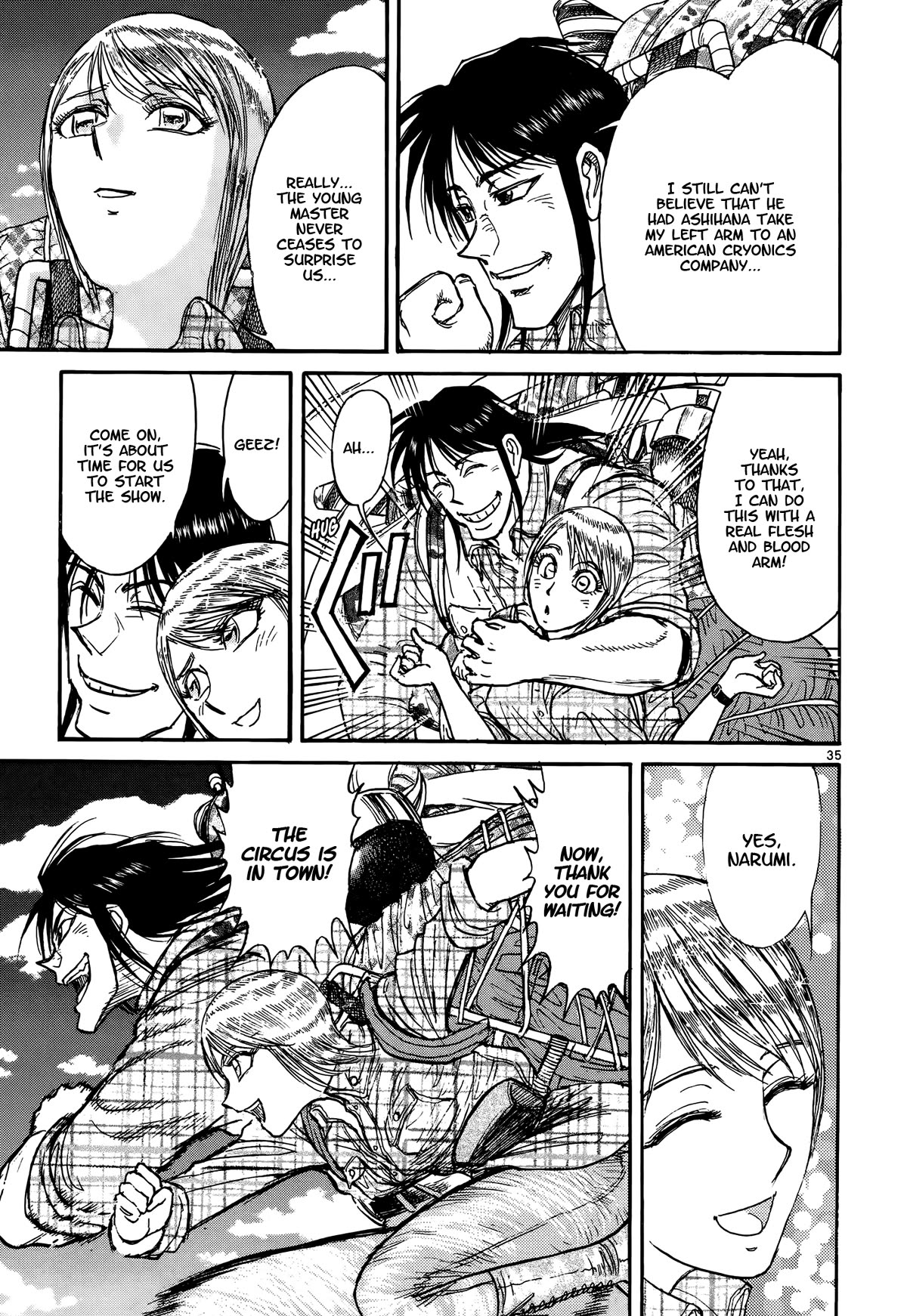 Karakuri Circus Chapter 425 page 35 - Chapter 425: Deus Ex Machina - The Curtain Falls [END]