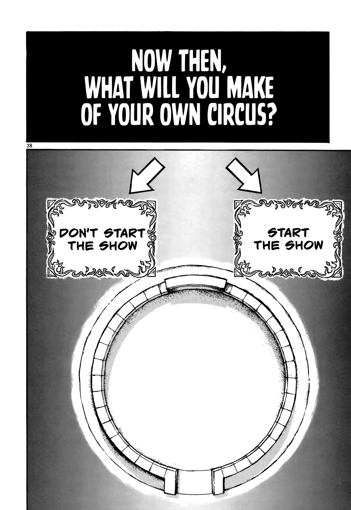 Karakuri Circus Chapter 425 page 38 - Chapter 425: Deus Ex Machina - The Curtain Falls [END]