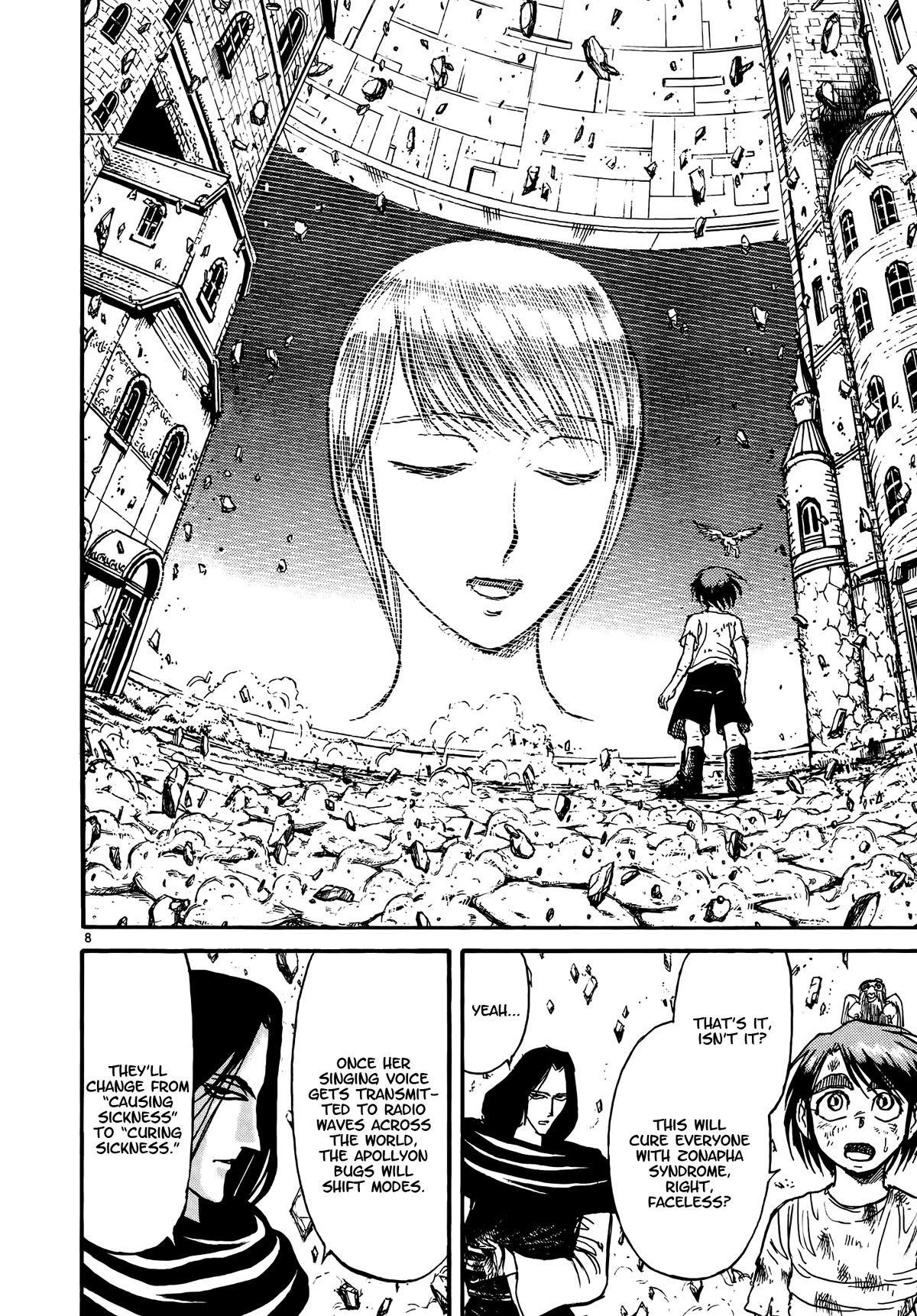 Karakuri Circus Chapter 425 page 8 - Chapter 425: Deus Ex Machina - The Curtain Falls [END]